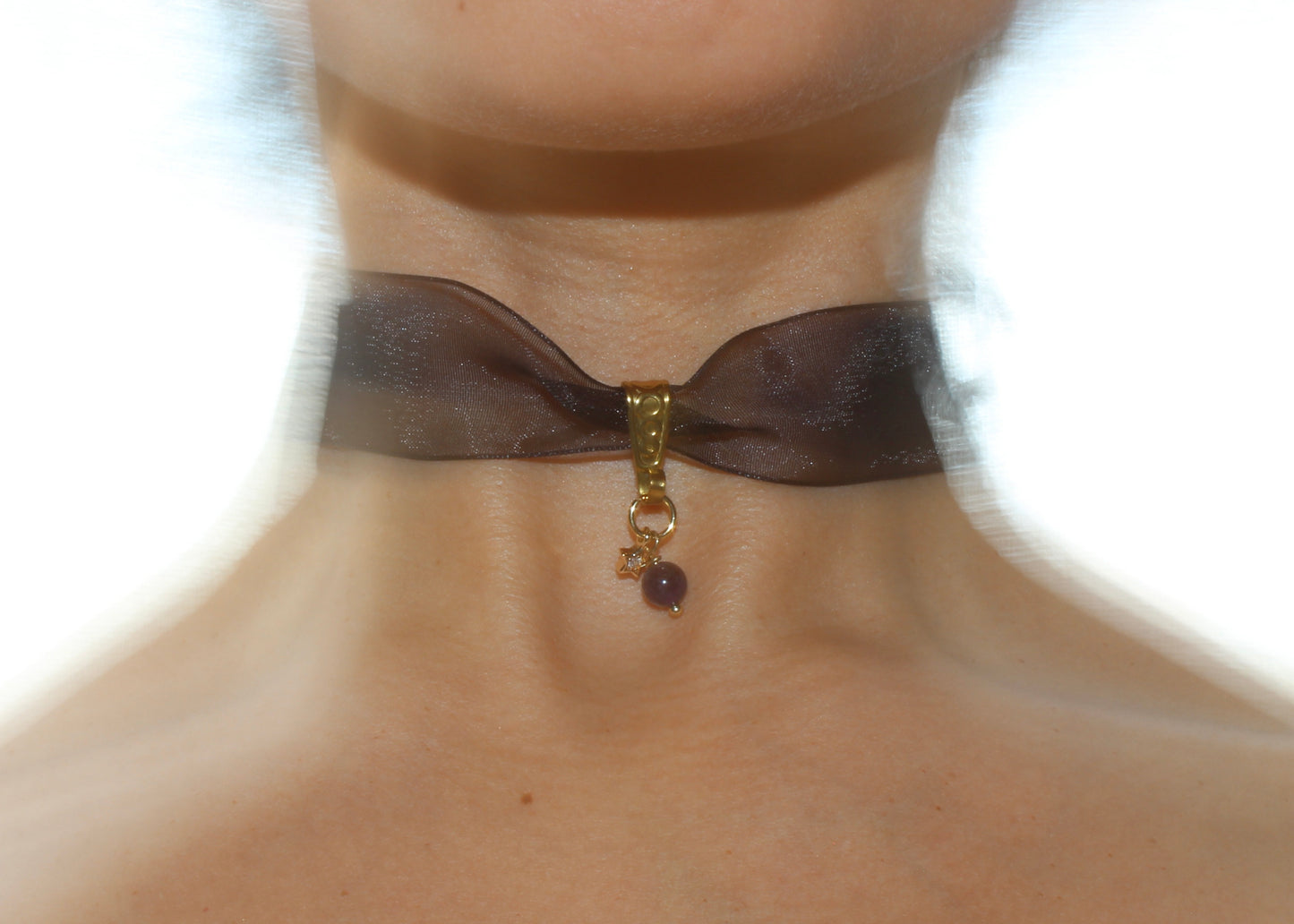 Black crystal choker, crystal jewelry, star choker necklace, Crystal jewelry for summer