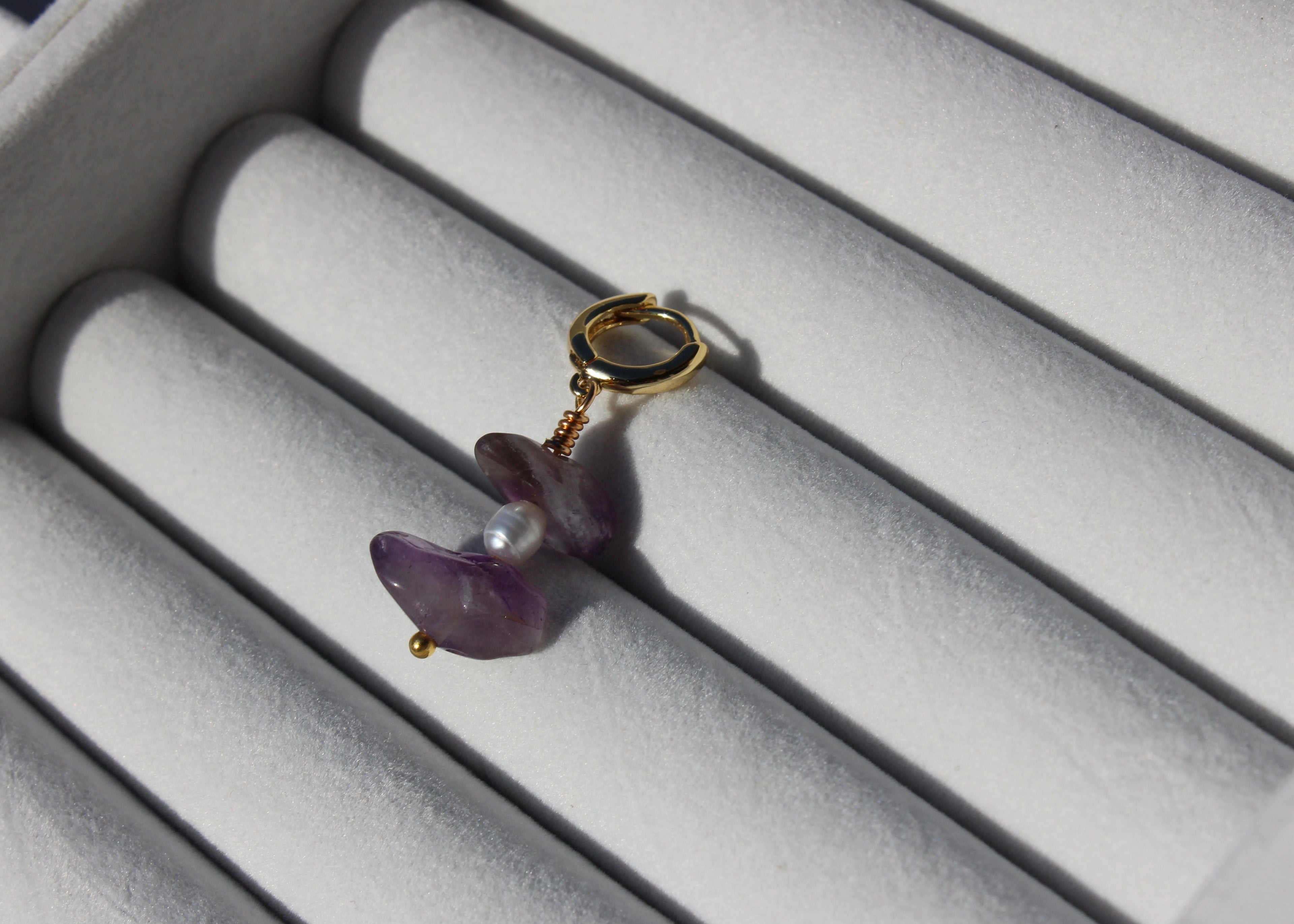 Amethyst earrings, Crystal earrings, amethyst jewelry, Crystal Shop, Online Crystals Shop DeadNova, TikTok Crystals Shop, benefits of amethyst