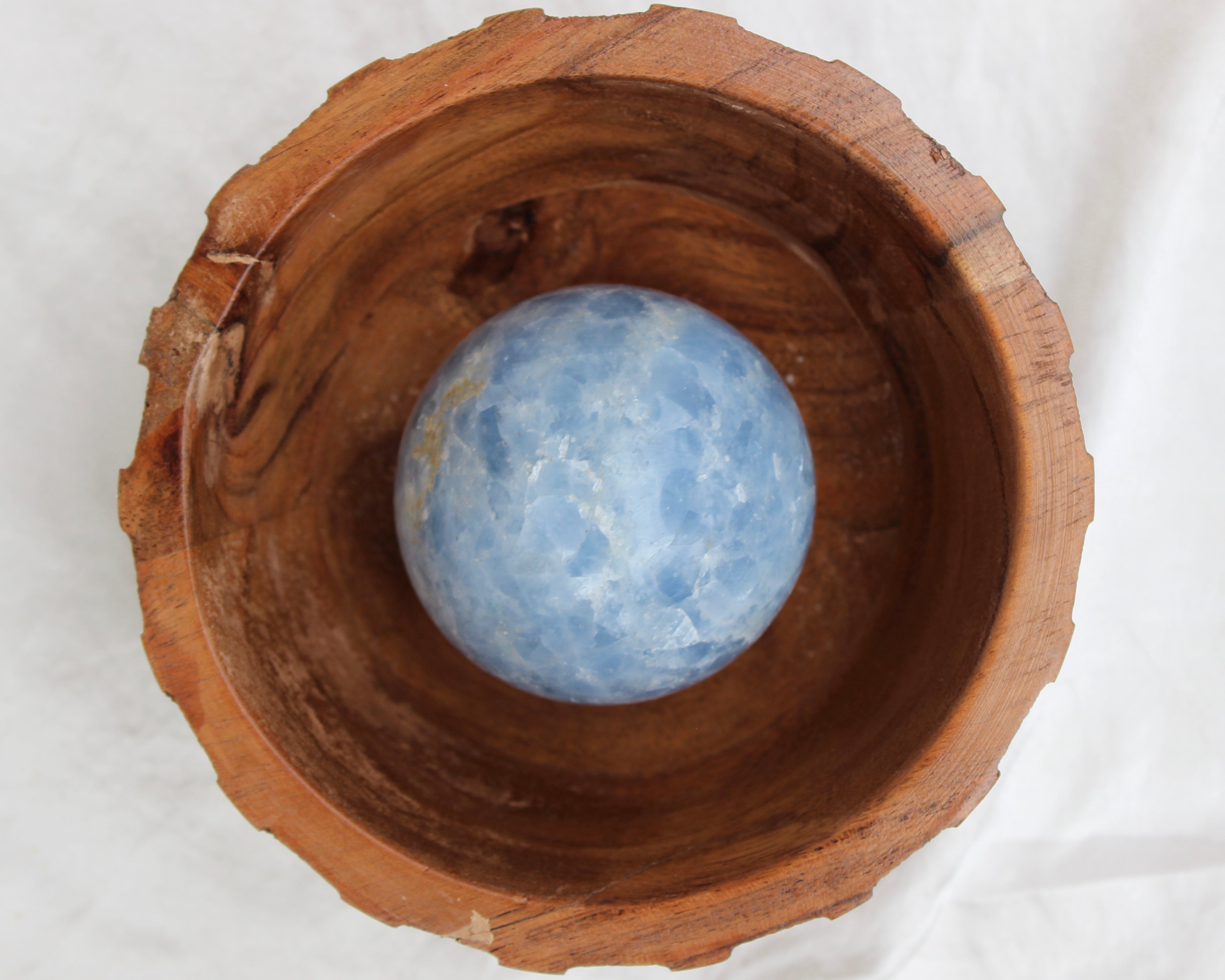 Blue Calcite Spheres - Crystal Spheres