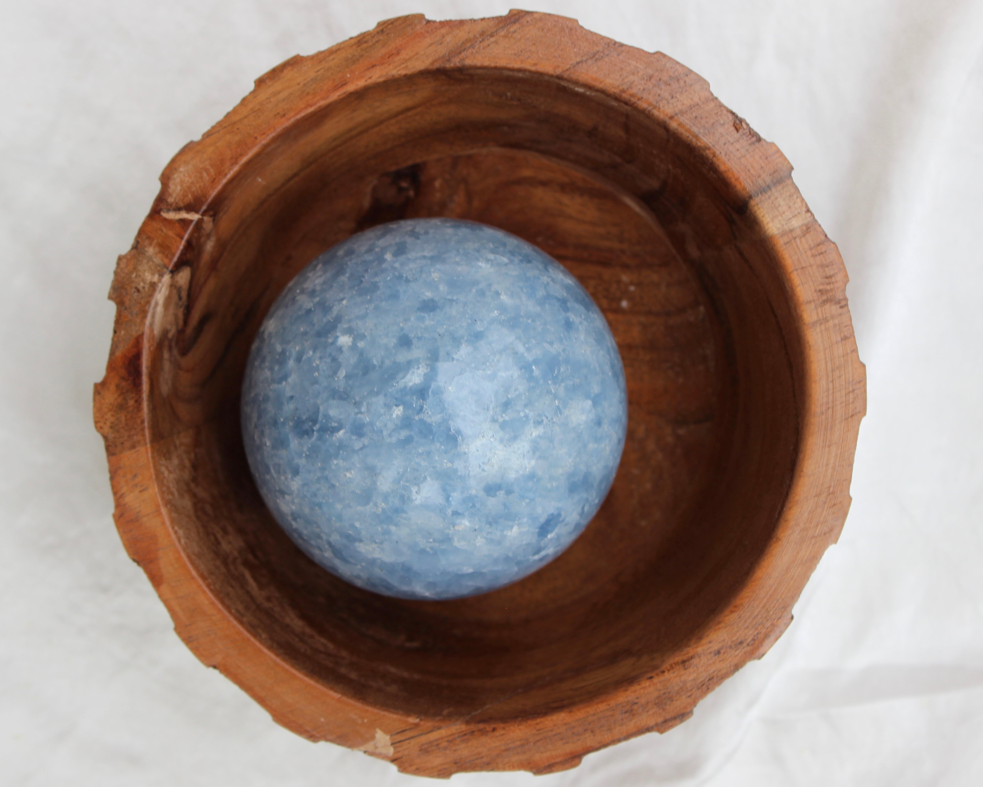 Blue Calcite Spheres - Crystal Spheres