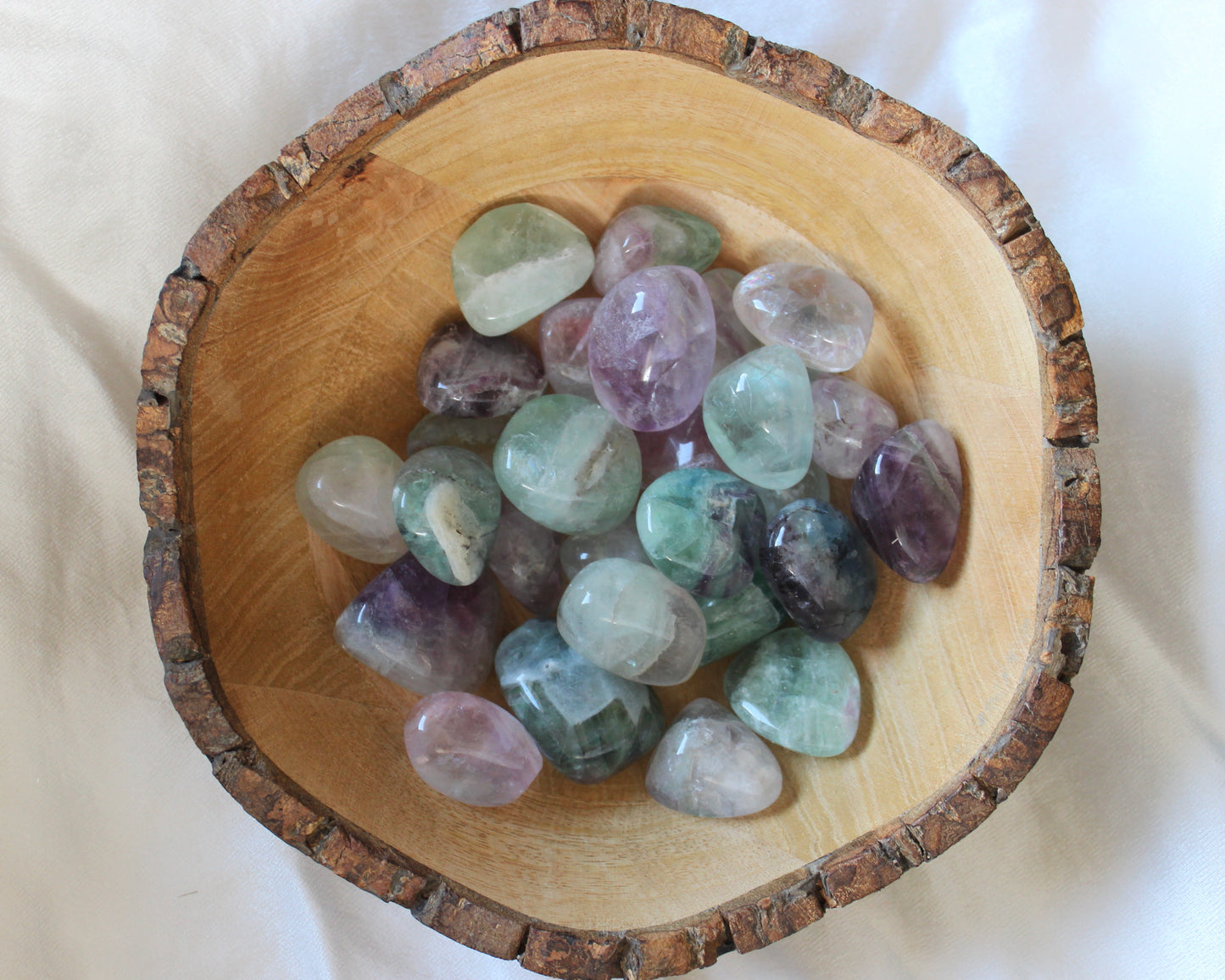 Piedras rodadas fluorita