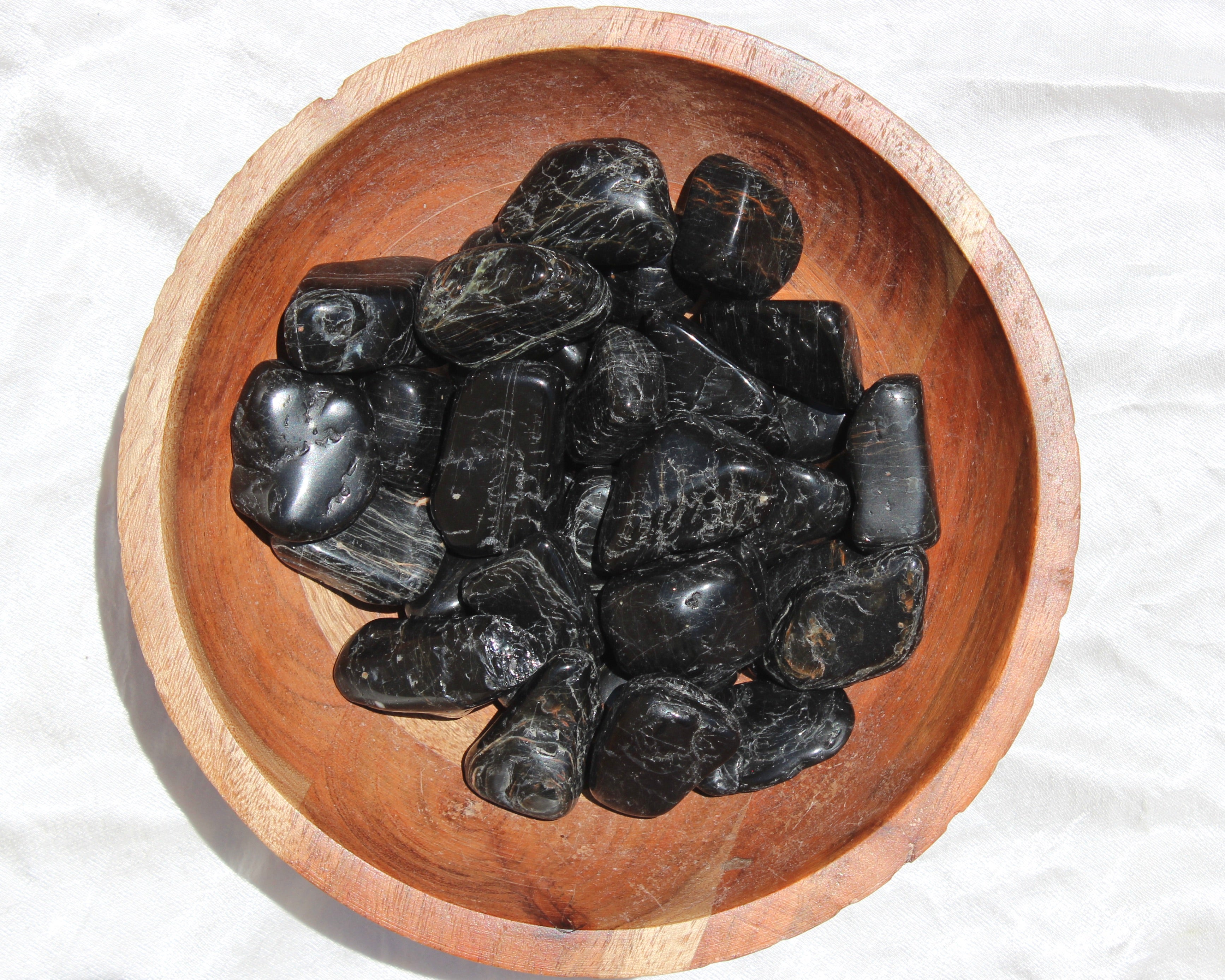 Black Tourmaline Tumbled