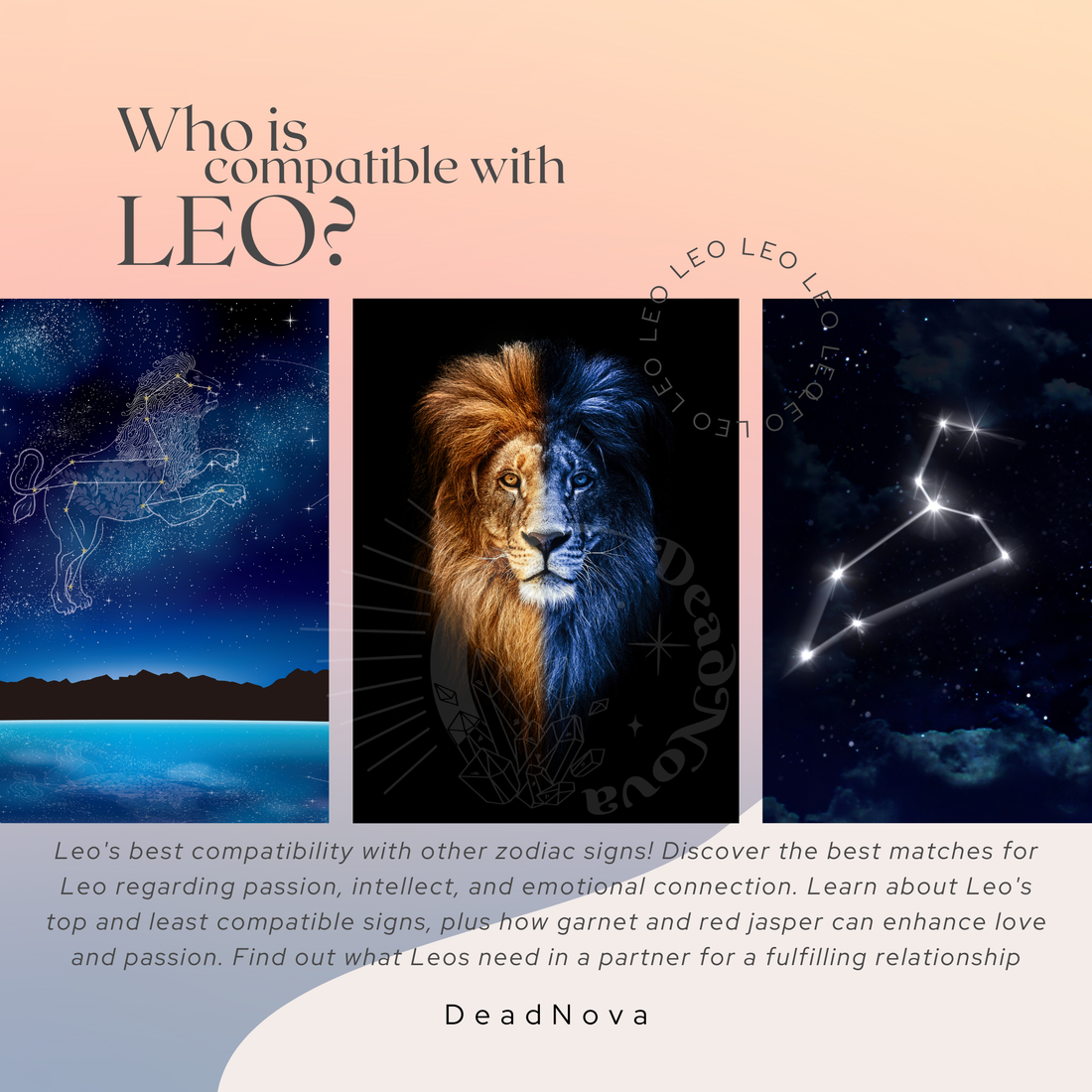 Who is compatible with Leo, Zodiac compatibility, Leo Crystal Kit, Leo zodiac, Crystals for Leo