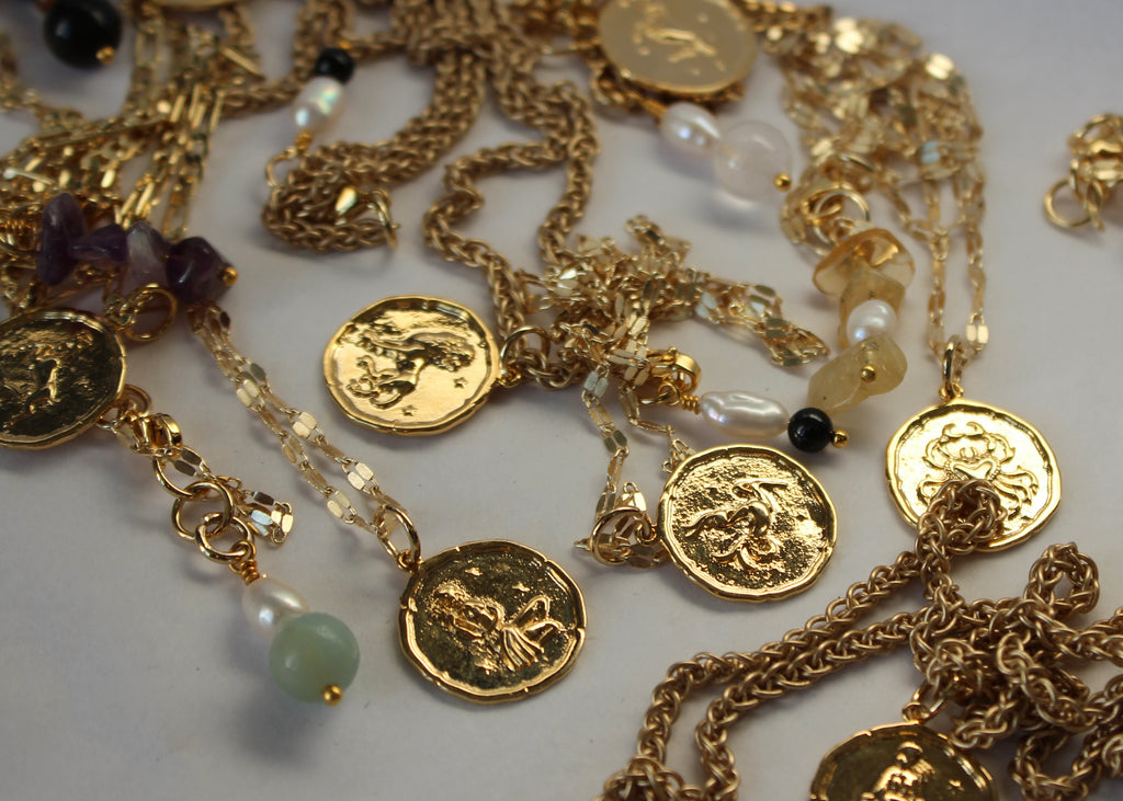 Zodiac - Crystal Necklaces