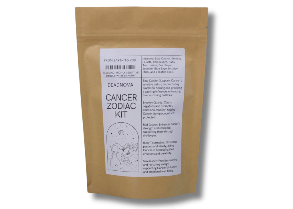 cancer Crystal Kit, Zodiac Kit for cancer, Crystals for cancer, Crystal Kit, Crystal Shop, Online crystal shop, DeadNova, Dead nova, Tiktok crystal shop, Crystals for confidence 