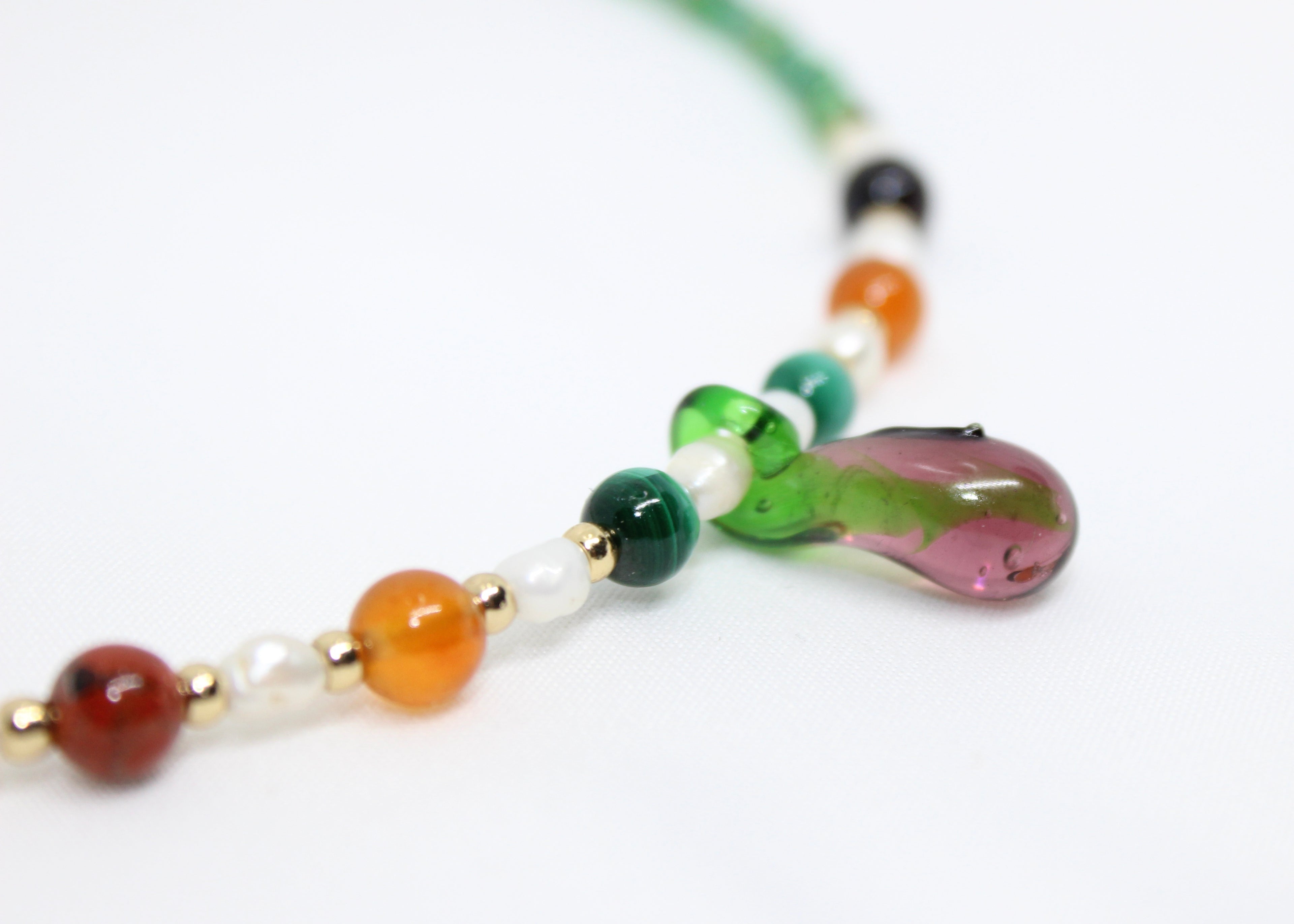 Mercadito - Vegetable Garden - Crystal Necklace