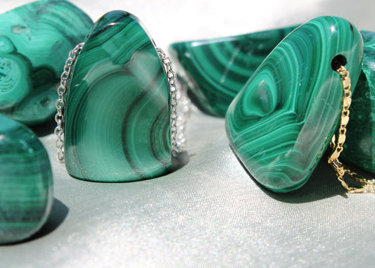 Malachite Crystal Necklace - The Stone of Protection and Transformation