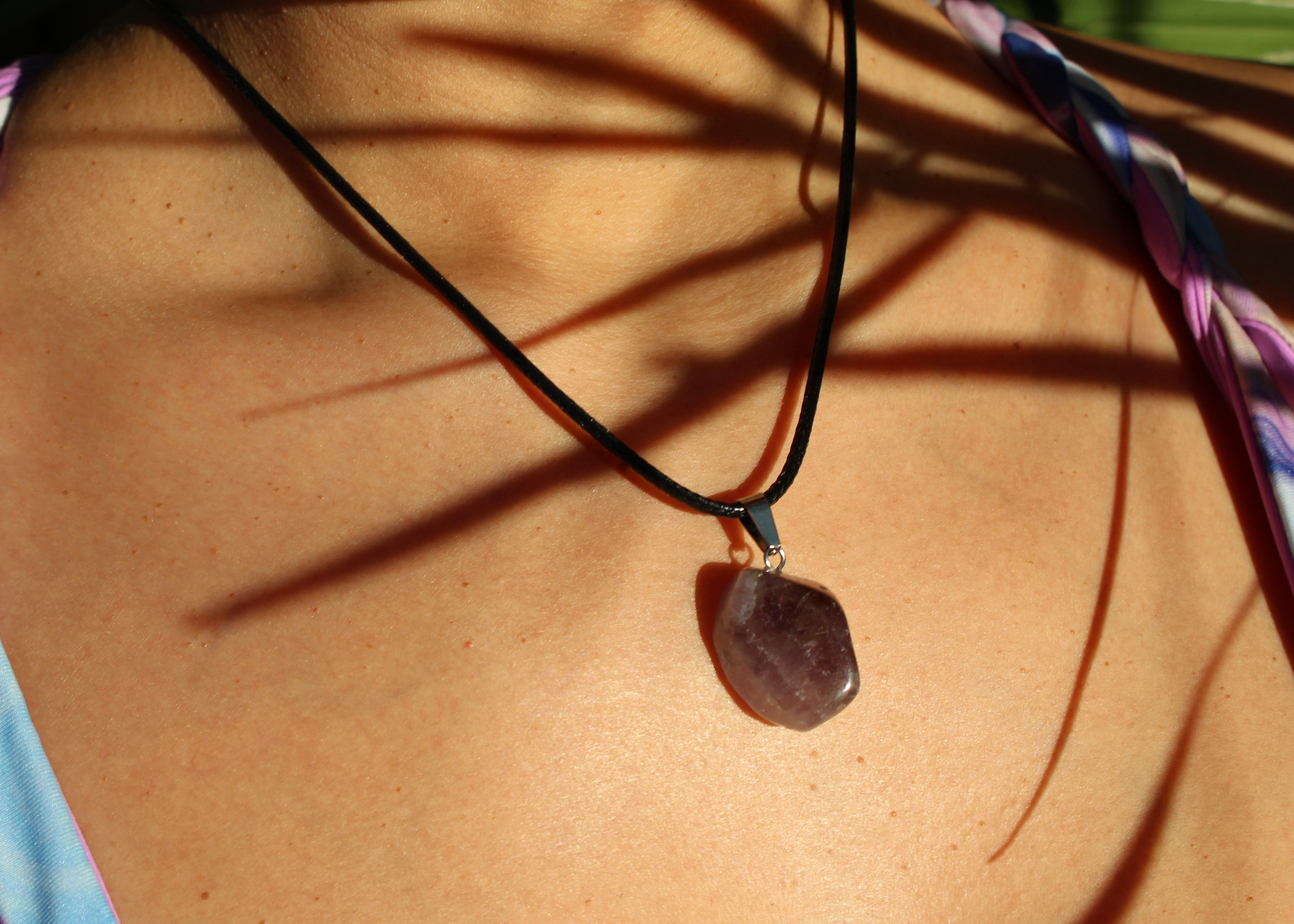 CRYSTAL CHARM NECKLACE - 18 CRYSTAL OPTIONS