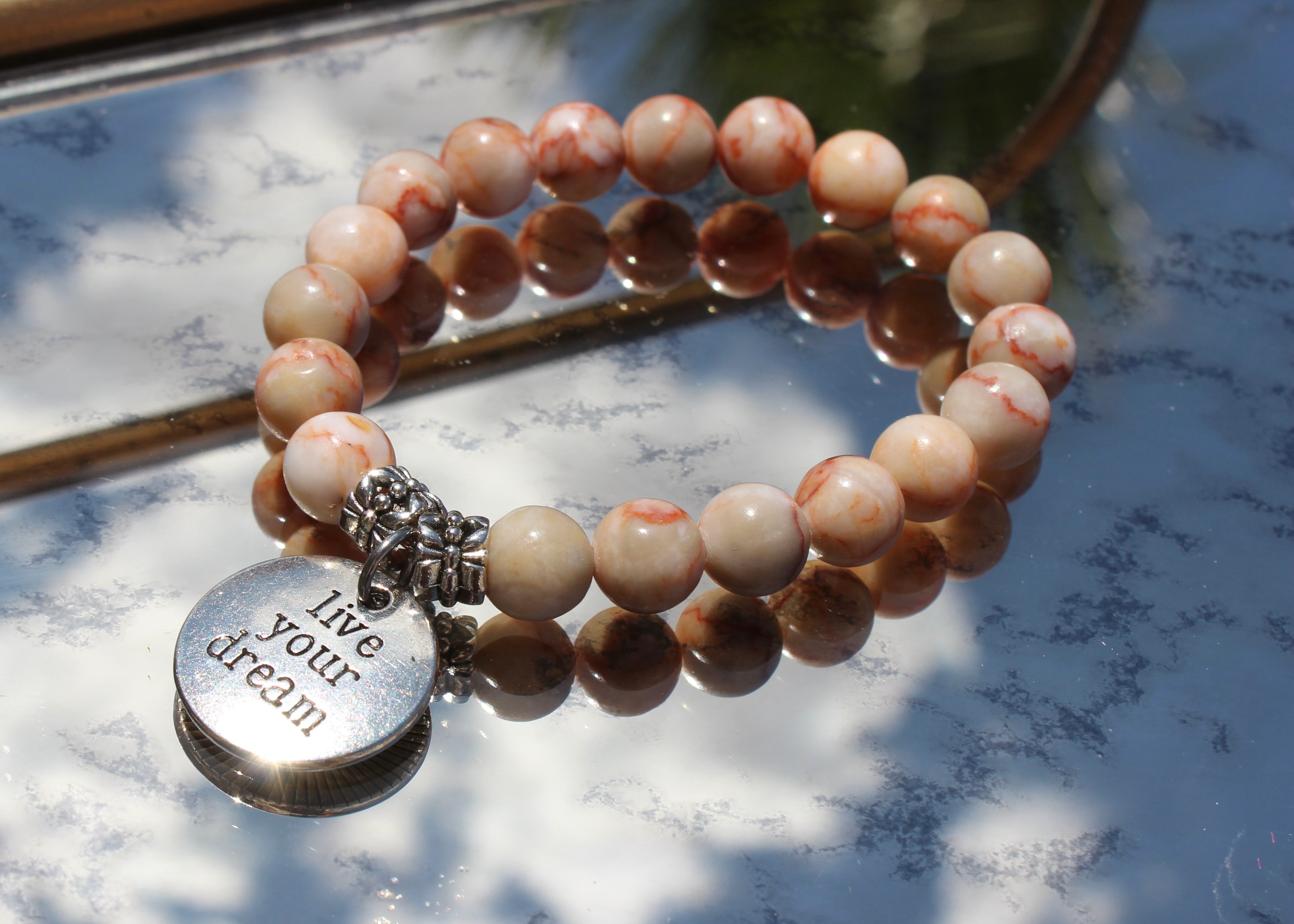 Natural Crystal Charm Bracelets