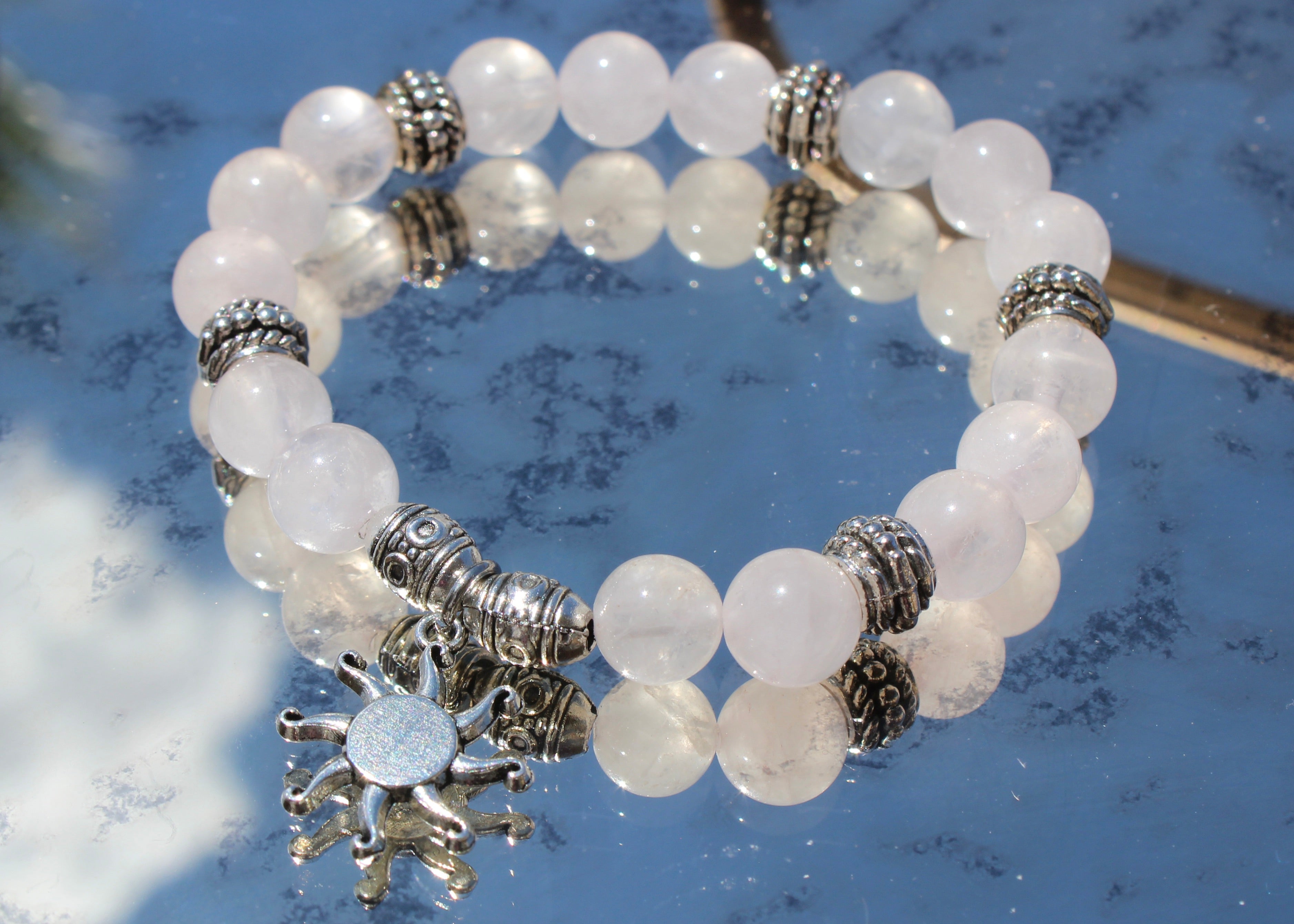 Natural Crystal Charm Bracelets