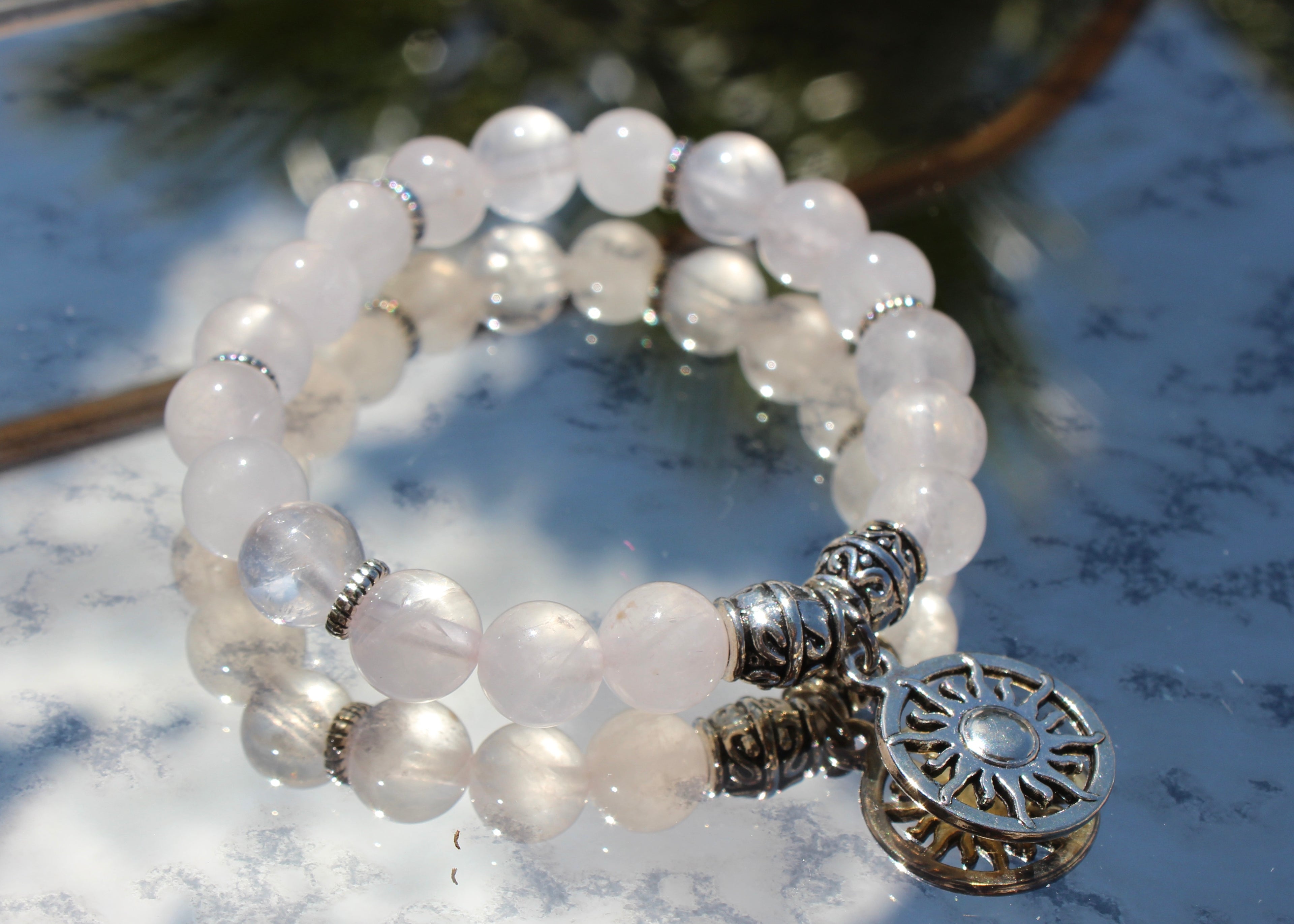 Natural Crystal Charm Bracelets