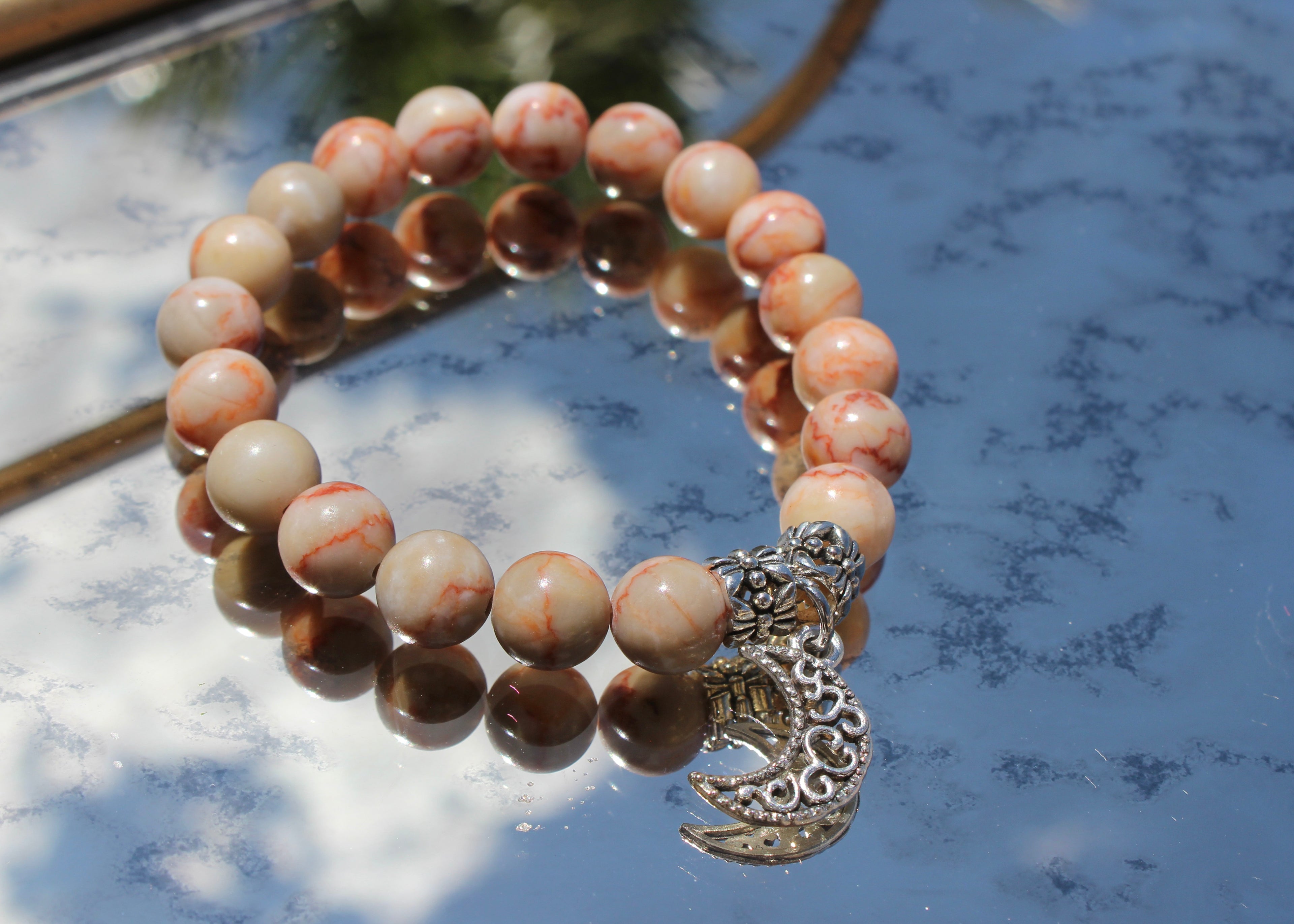 Natural Crystal Charm Bracelets