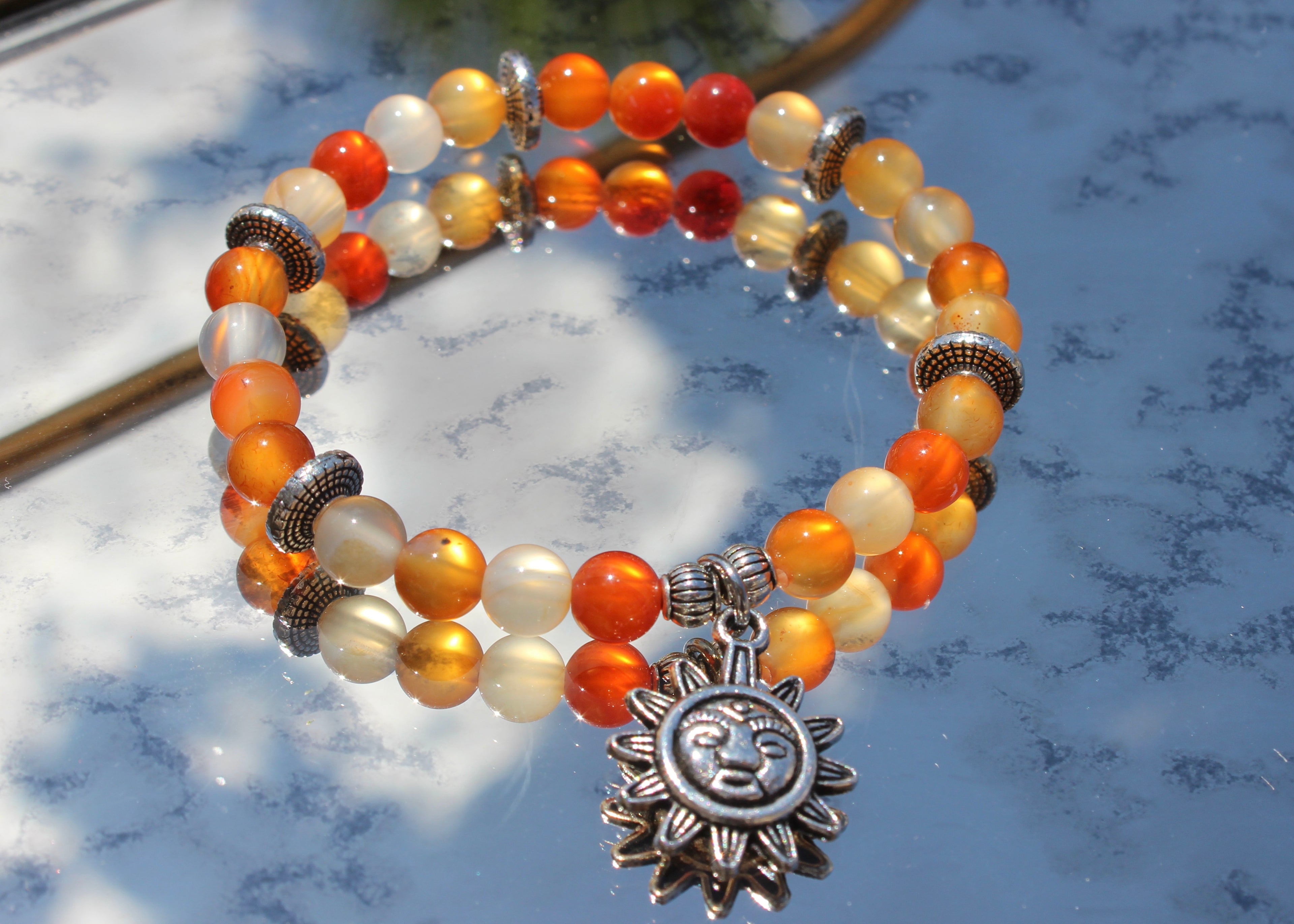 Natural Crystal Charm Bracelets