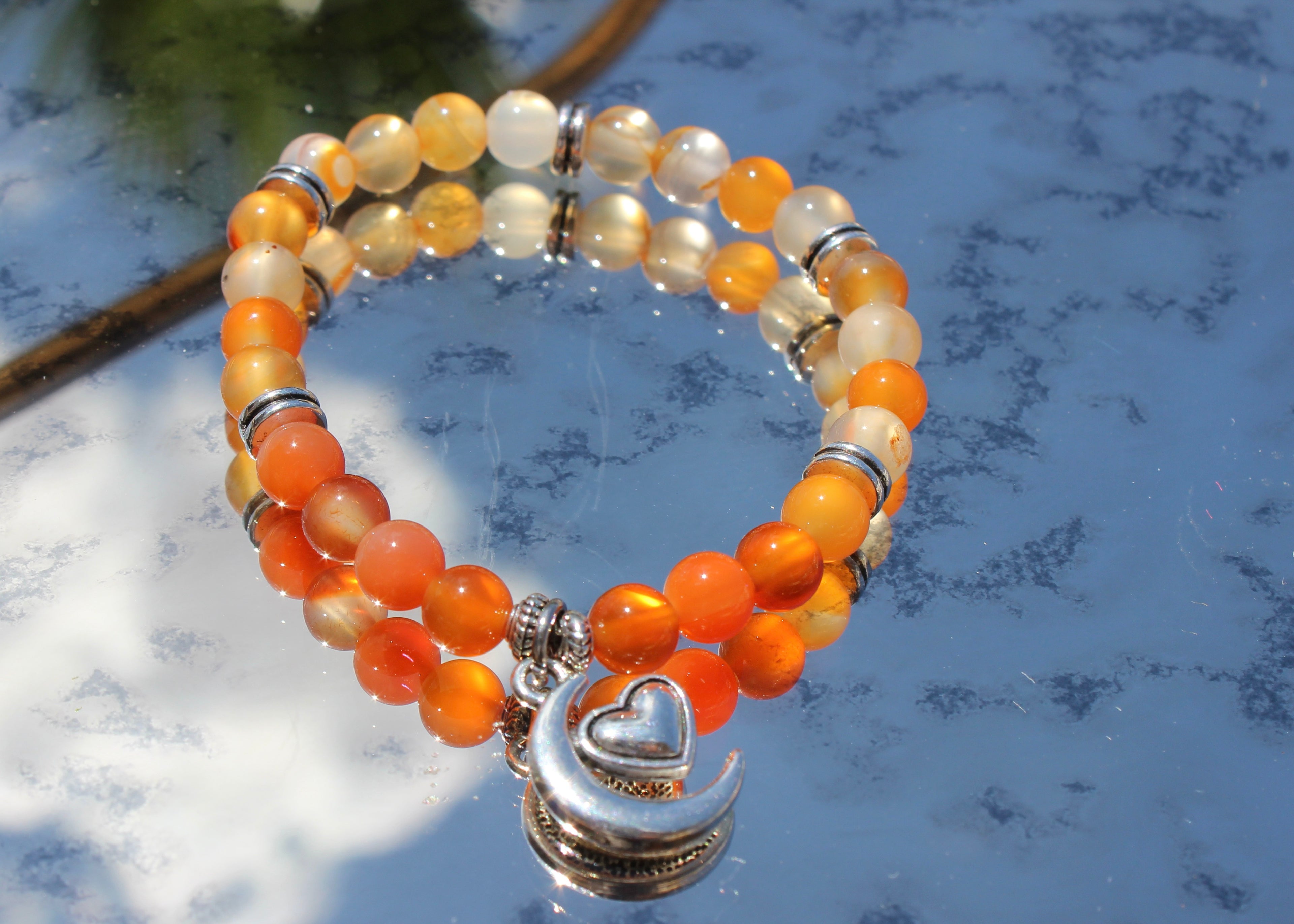 Natural Crystal Charm Bracelets
