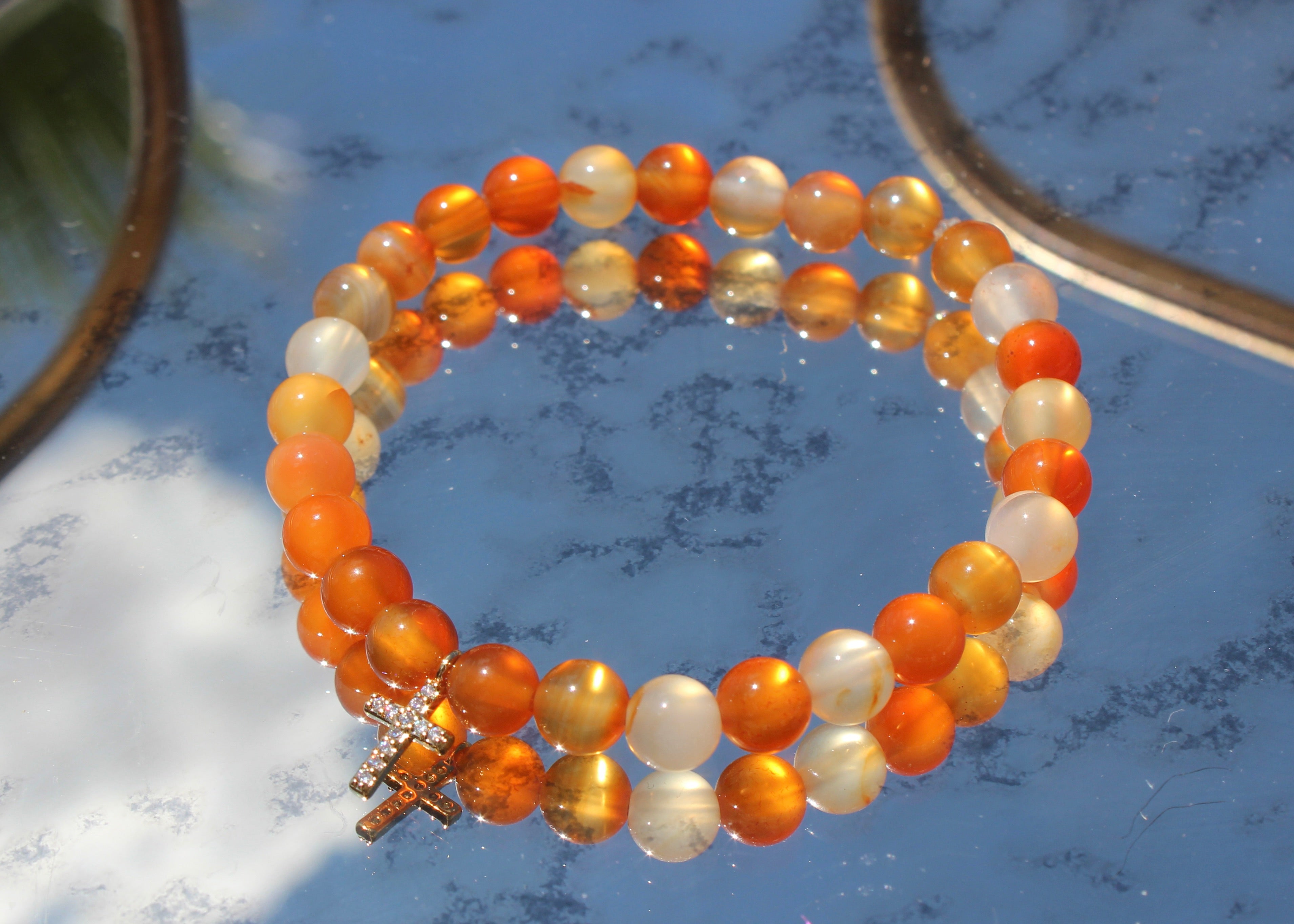 Natural Crystal Charm Bracelets