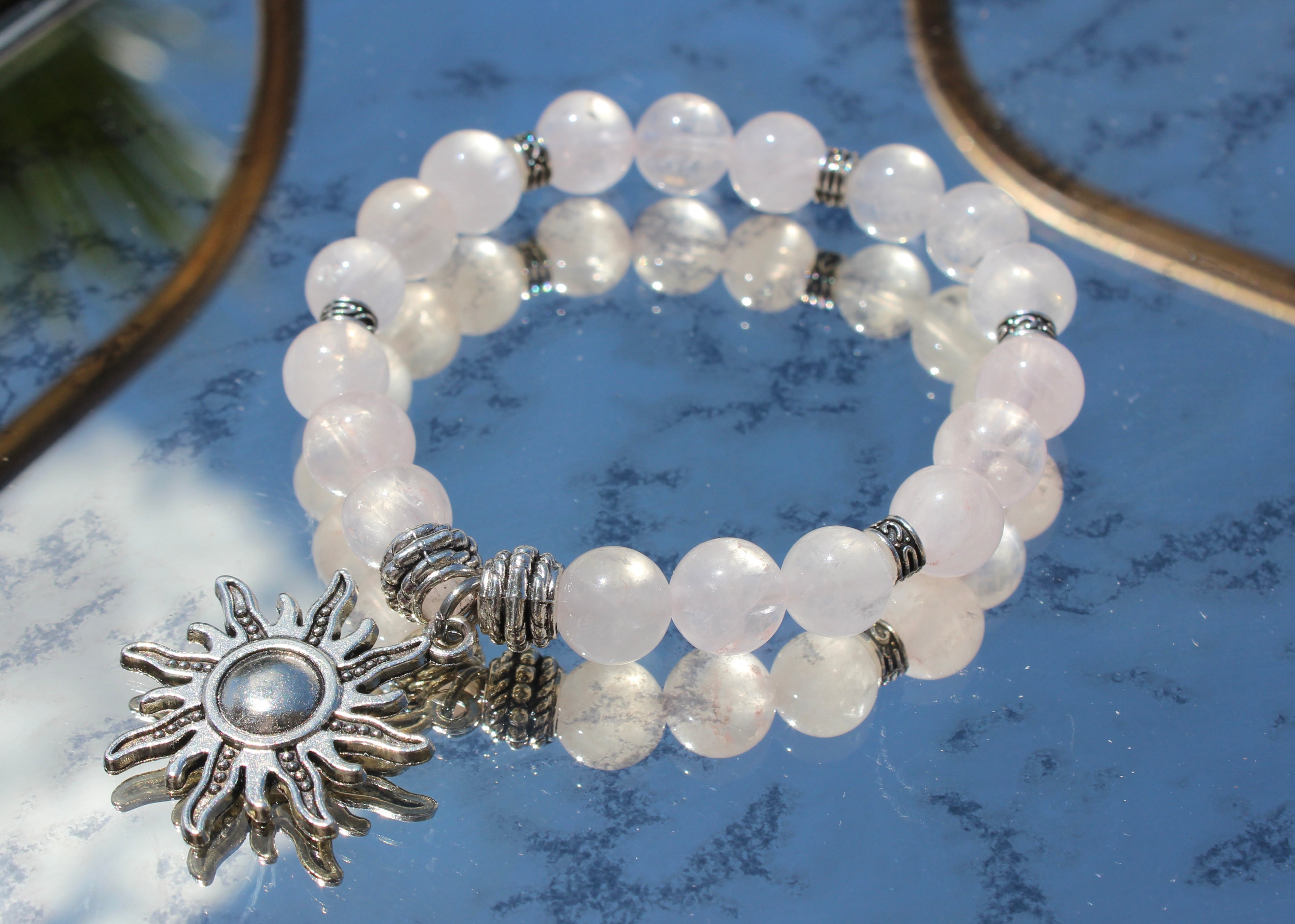 Natural Crystal Charm Bracelets