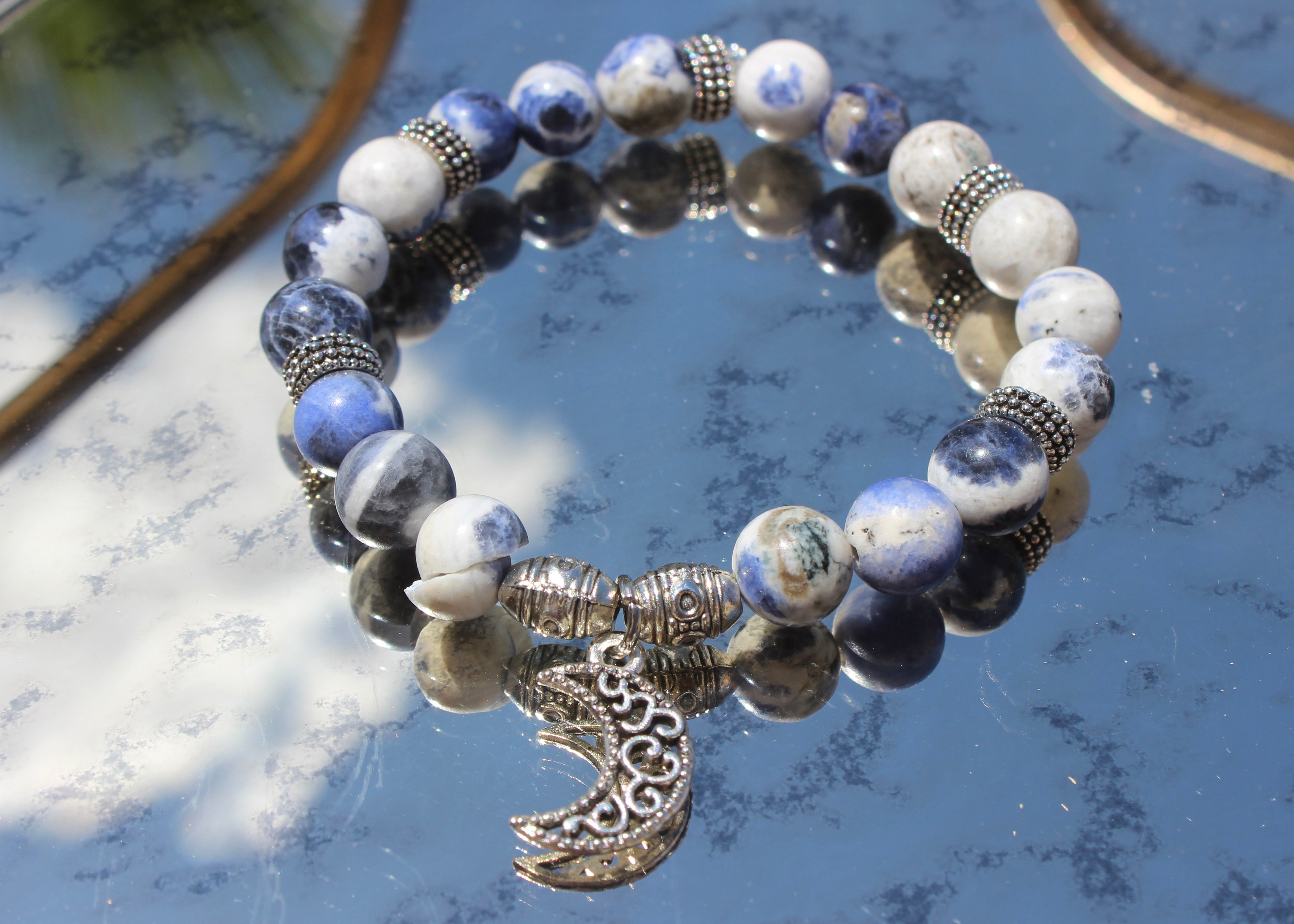 Natural Crystal Charm Bracelets