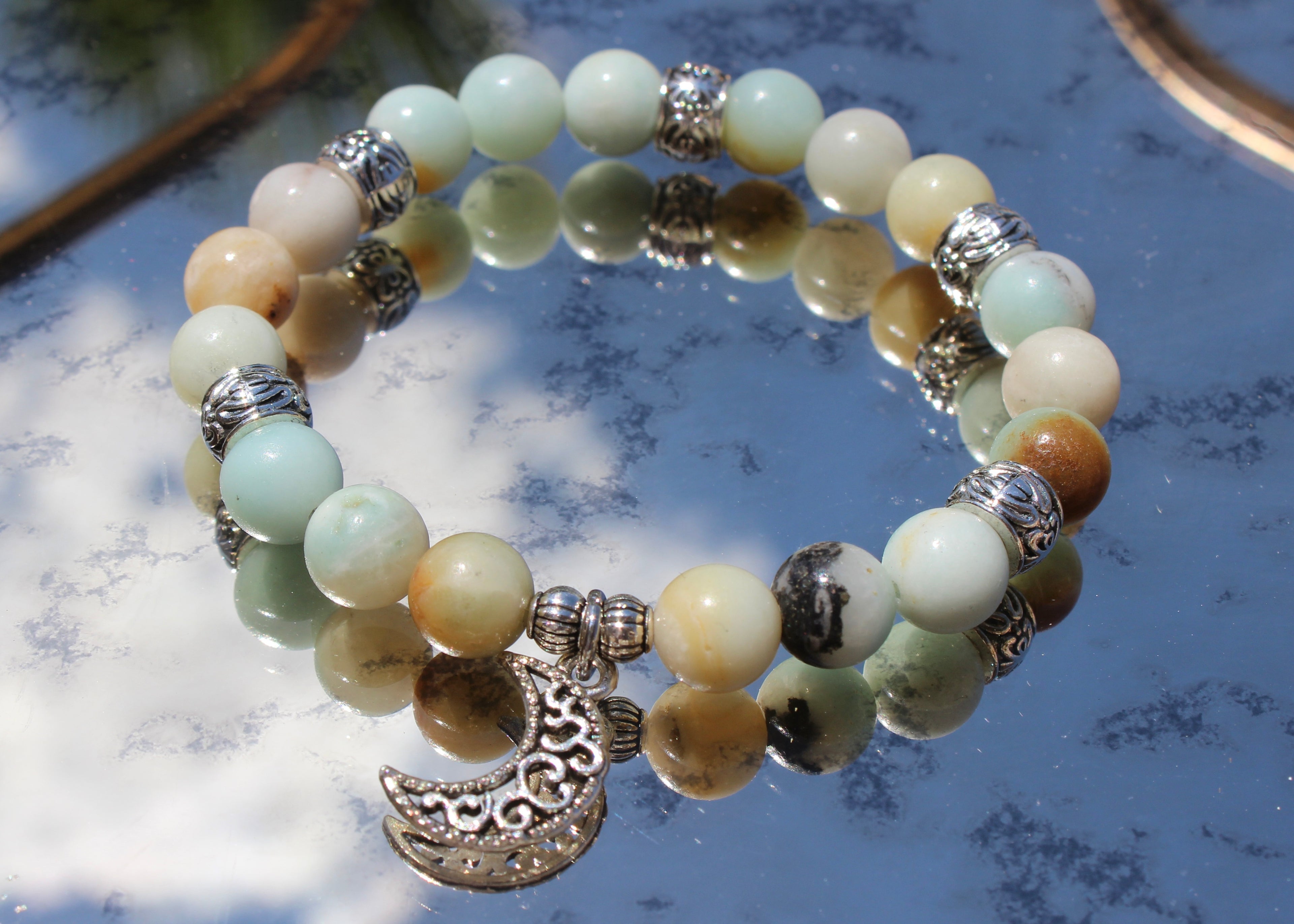 Natural Crystal Charm Bracelets