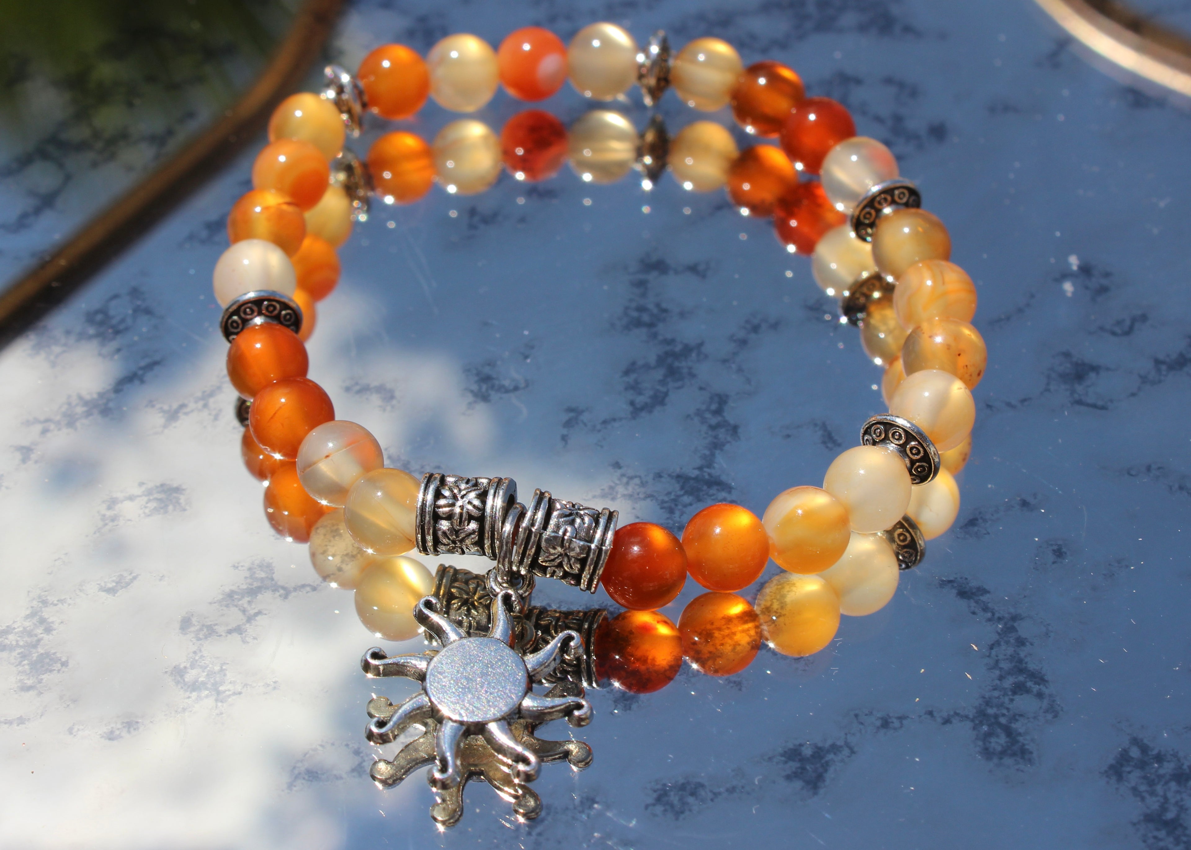 Natural Crystal Charm Bracelets