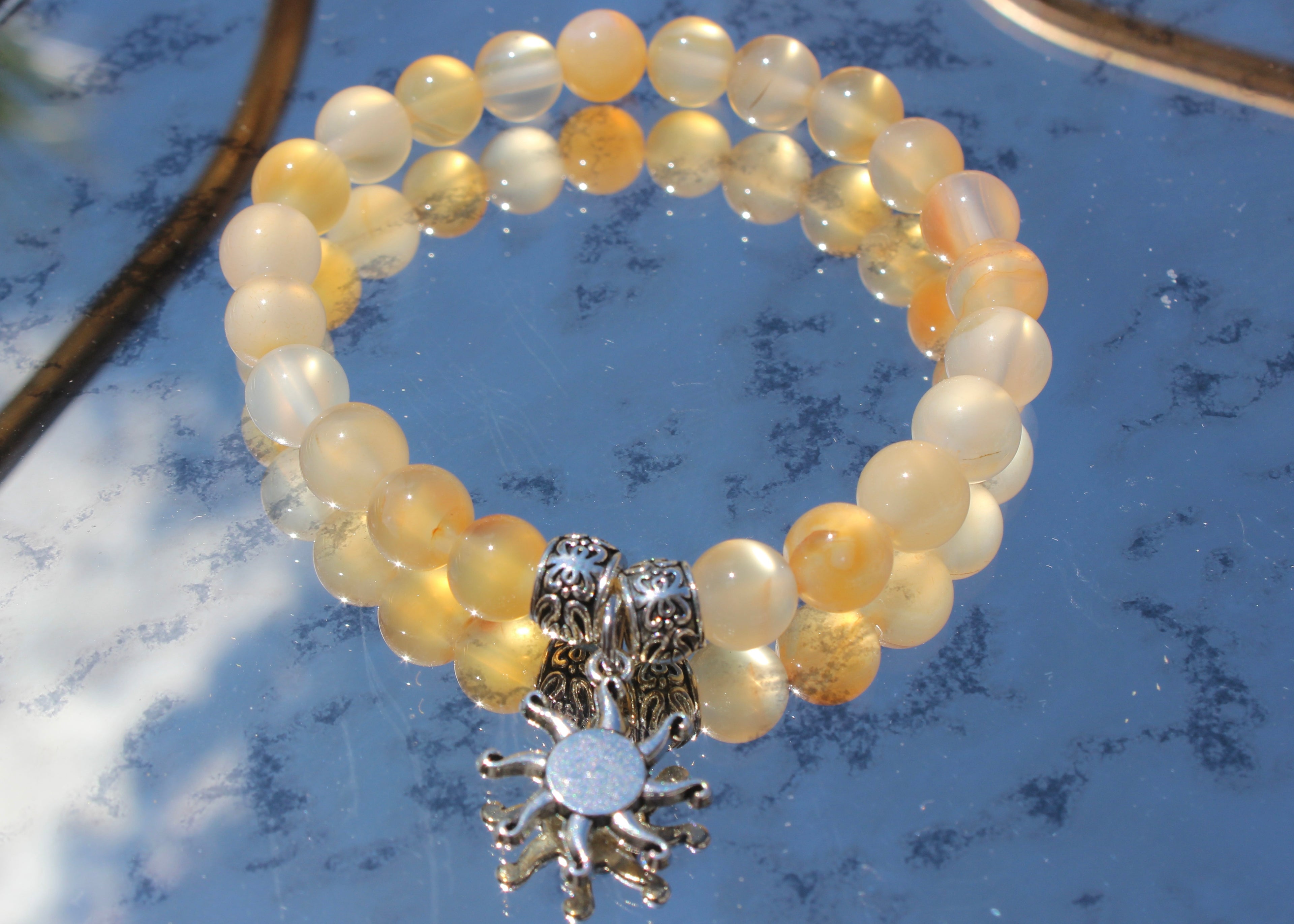 Natural Crystal Charm Bracelets