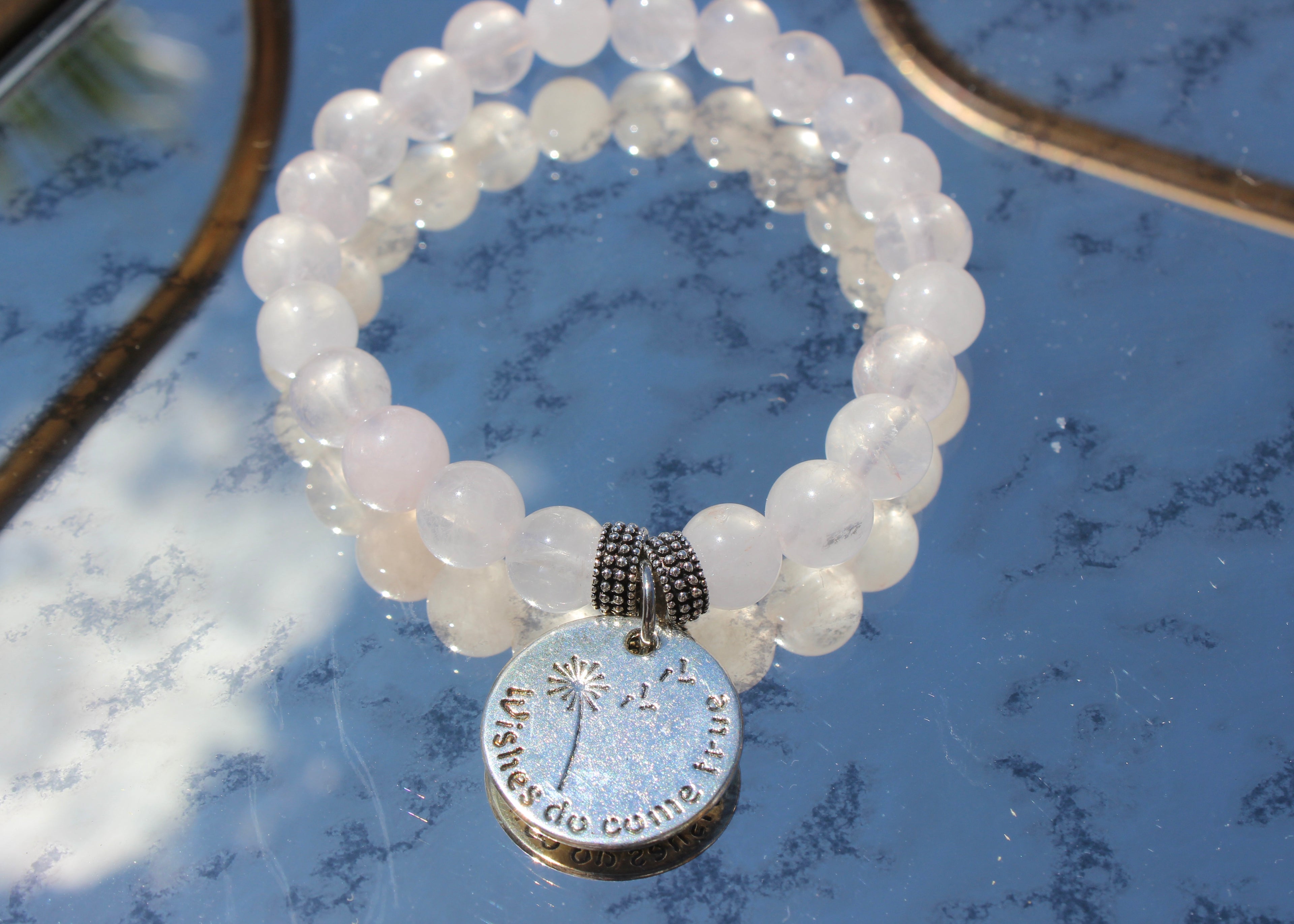 Natural Crystal Charm Bracelets