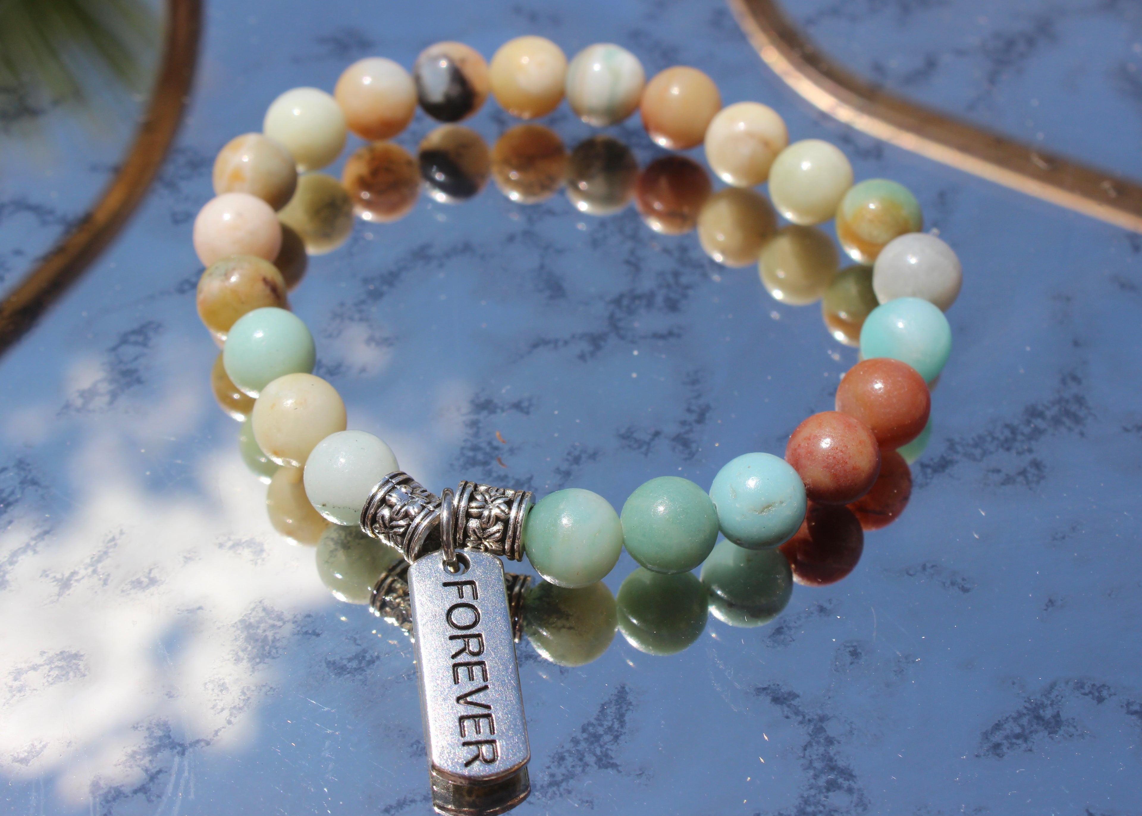 Natural Crystal Charm Bracelets
