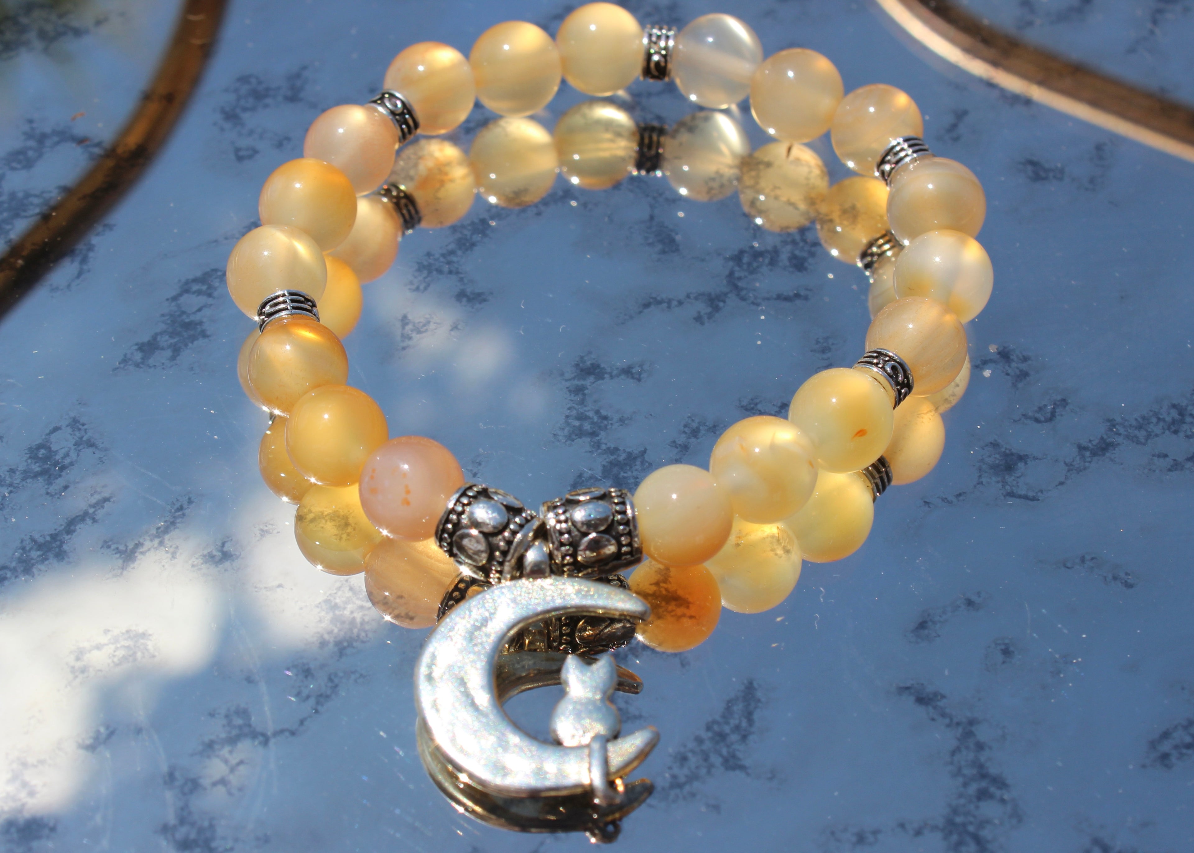 Natural Crystal Charm Bracelets