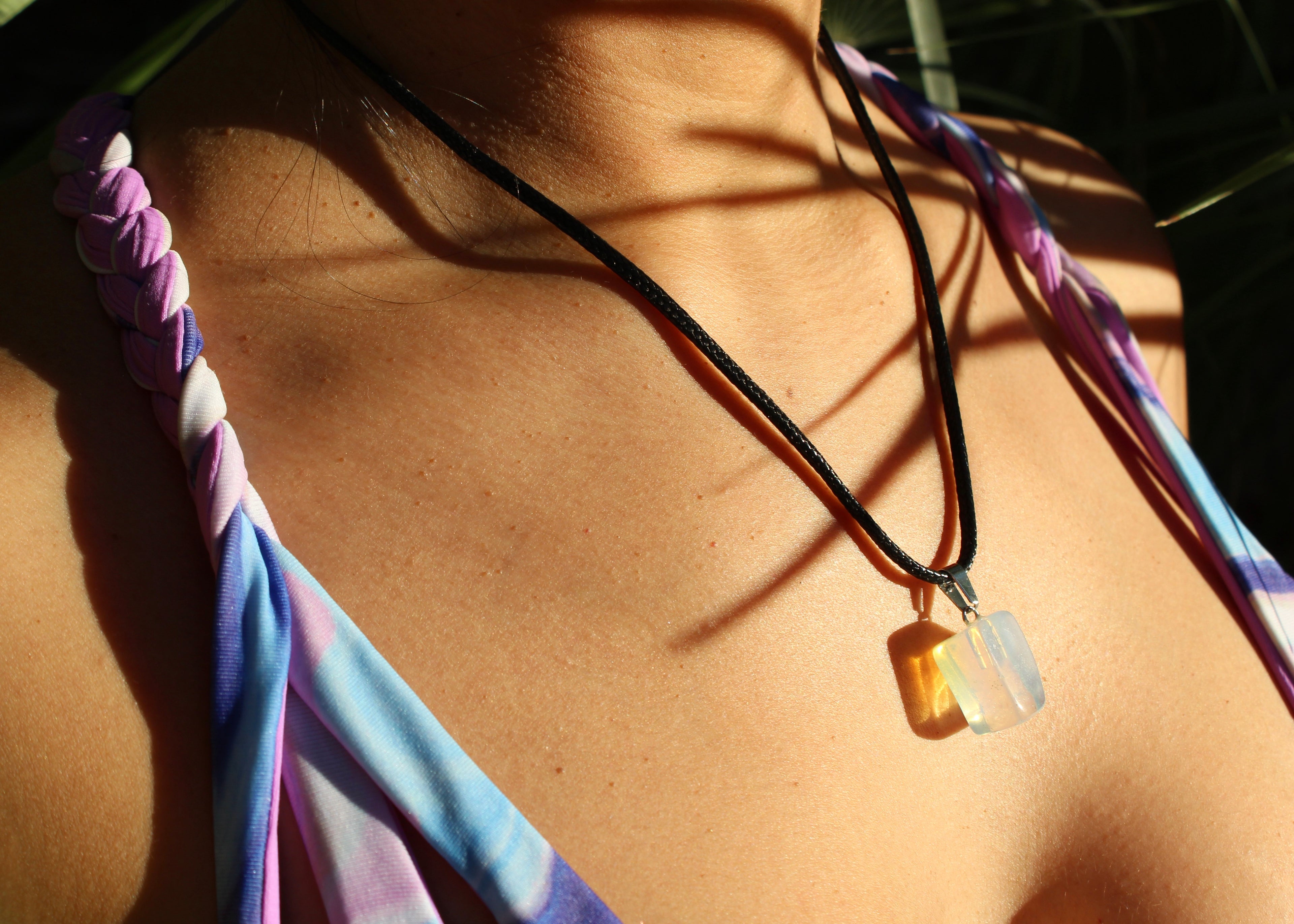 CRYSTAL CHARM NECKLACE - 18 CRYSTAL OPTIONS