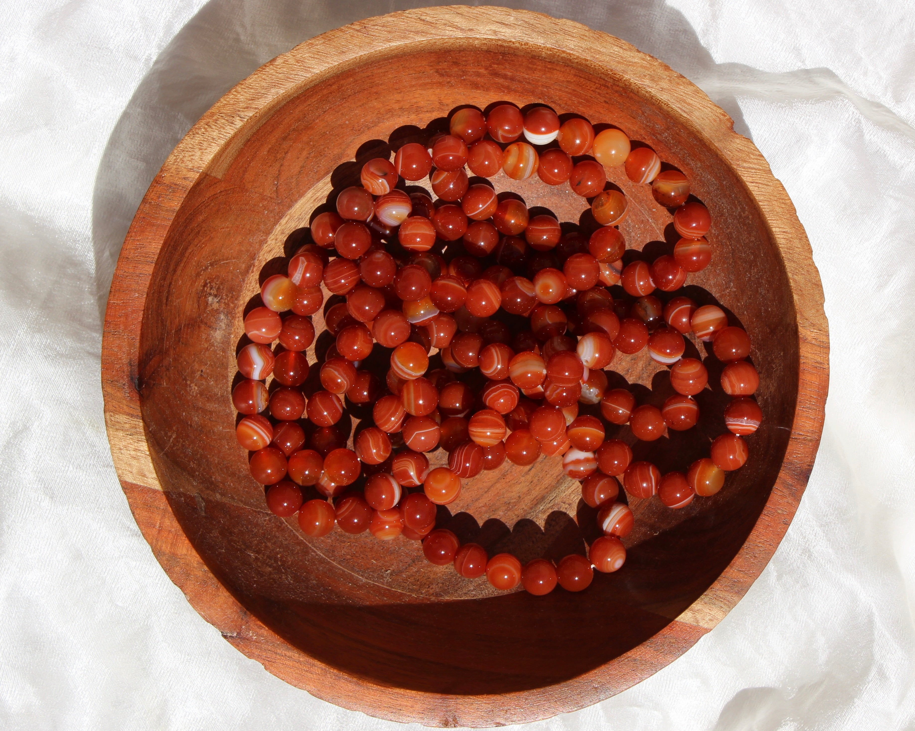 Carnelian Bracelet 8mm beads