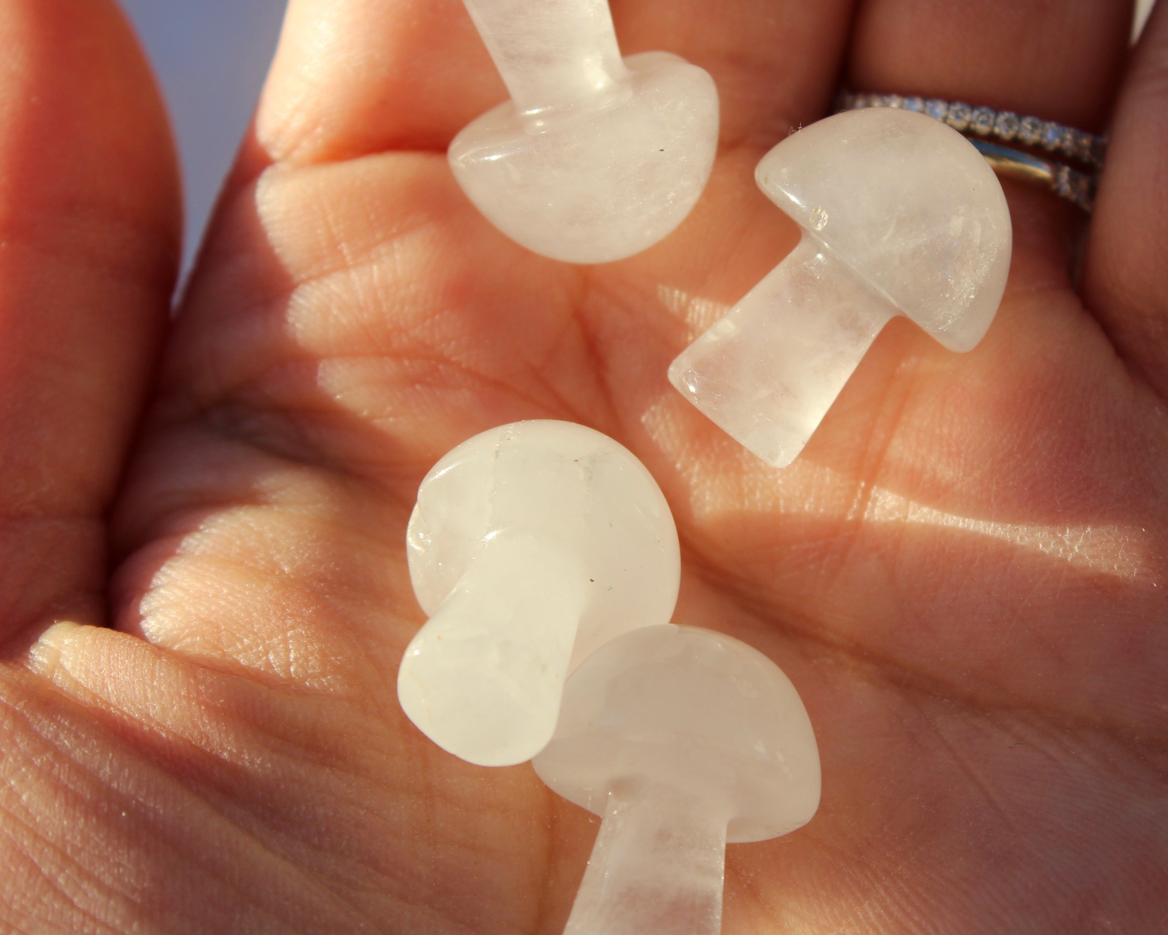 Crystal Quartz Mushrooms, Crystal Quartz, Crystal Mushrooms