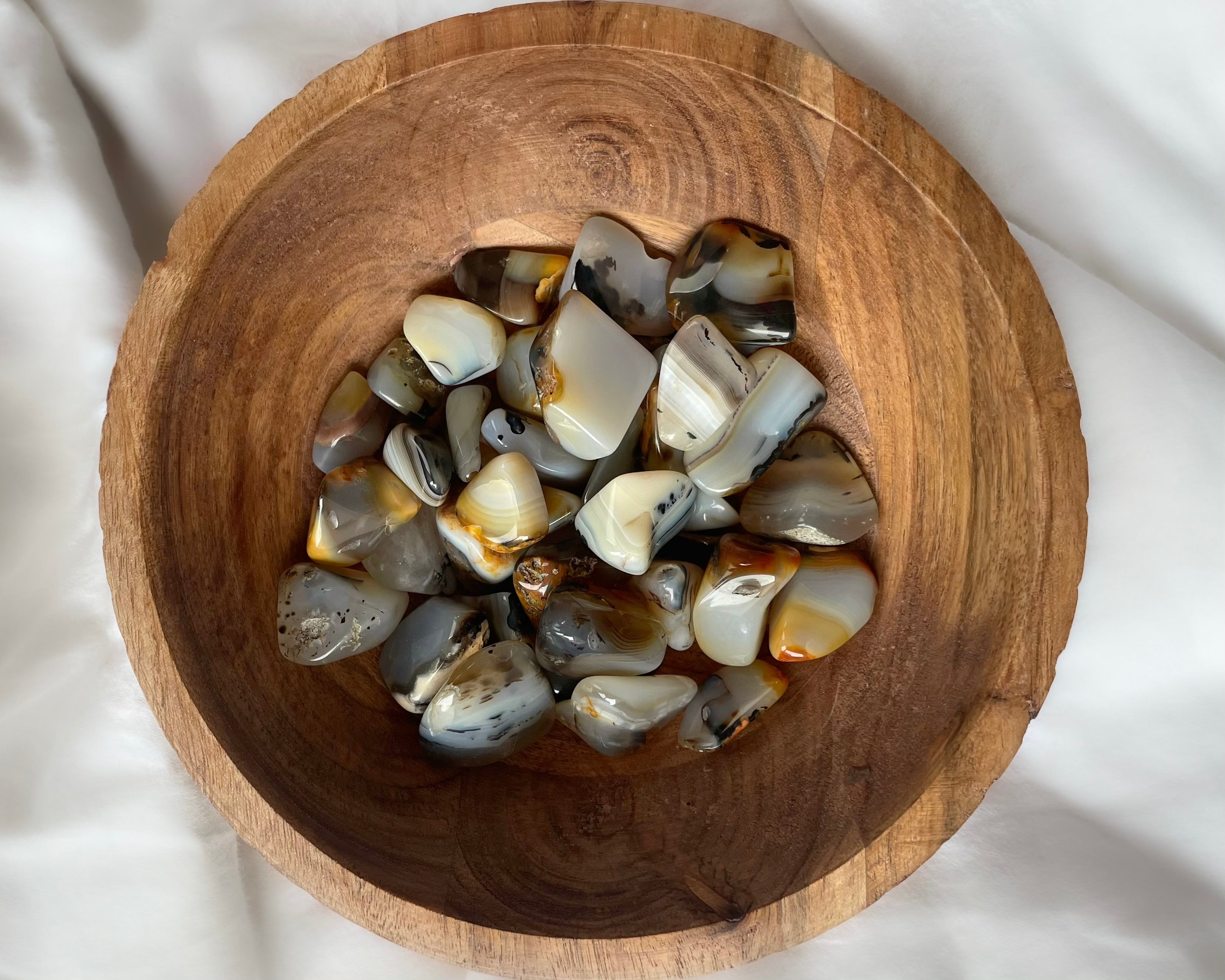 Dendritic Agate Tumbled Stones 20-30mm