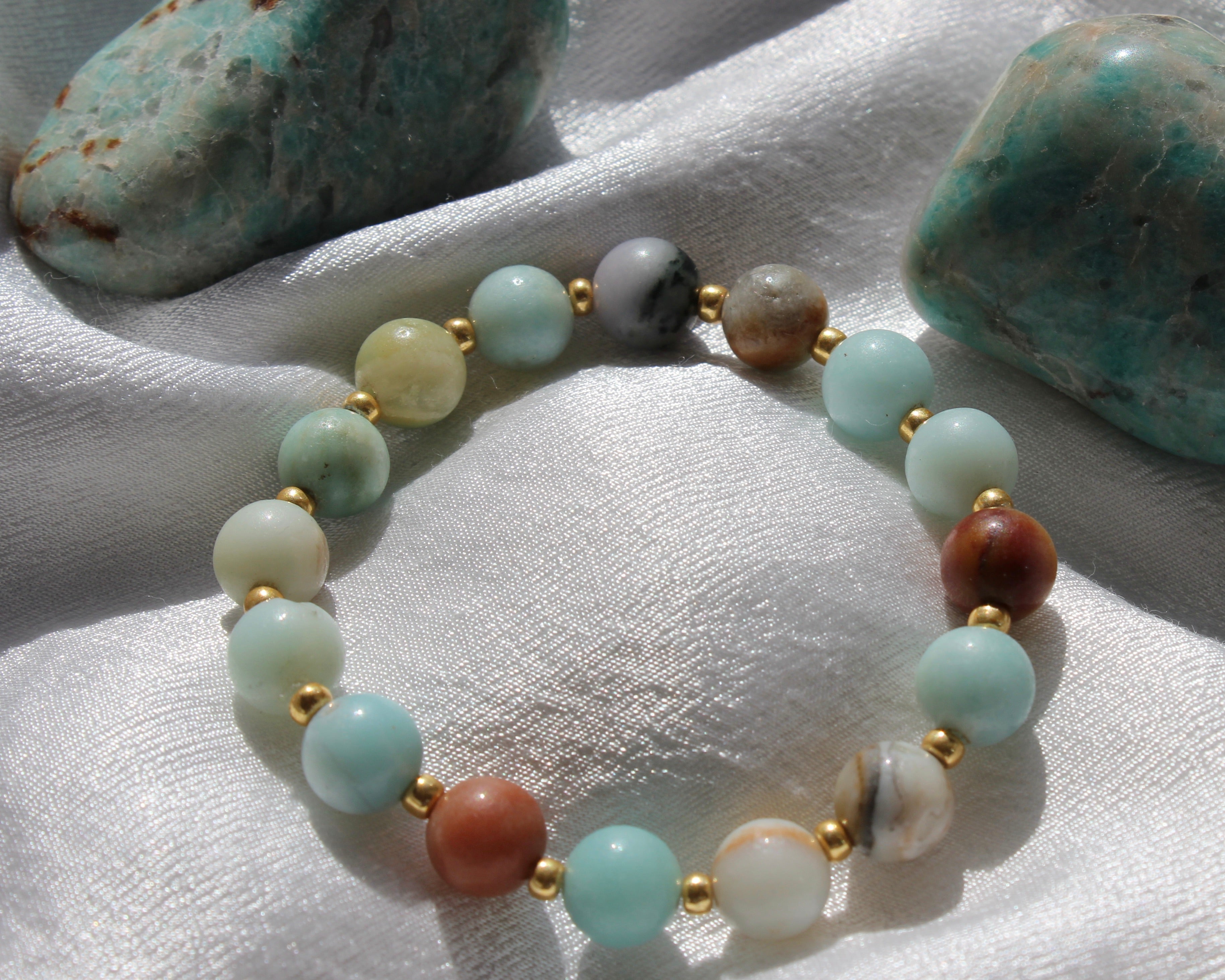 Flower Amazonite Bracelet