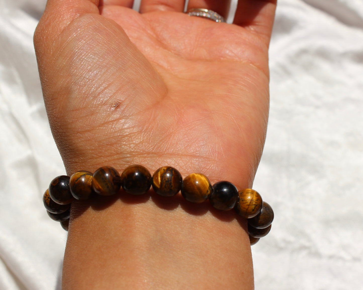 Pulsera Ojo de Tigre Oro 