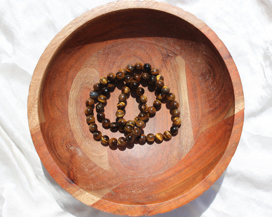 Pulsera Ojo de Tigre Oro 