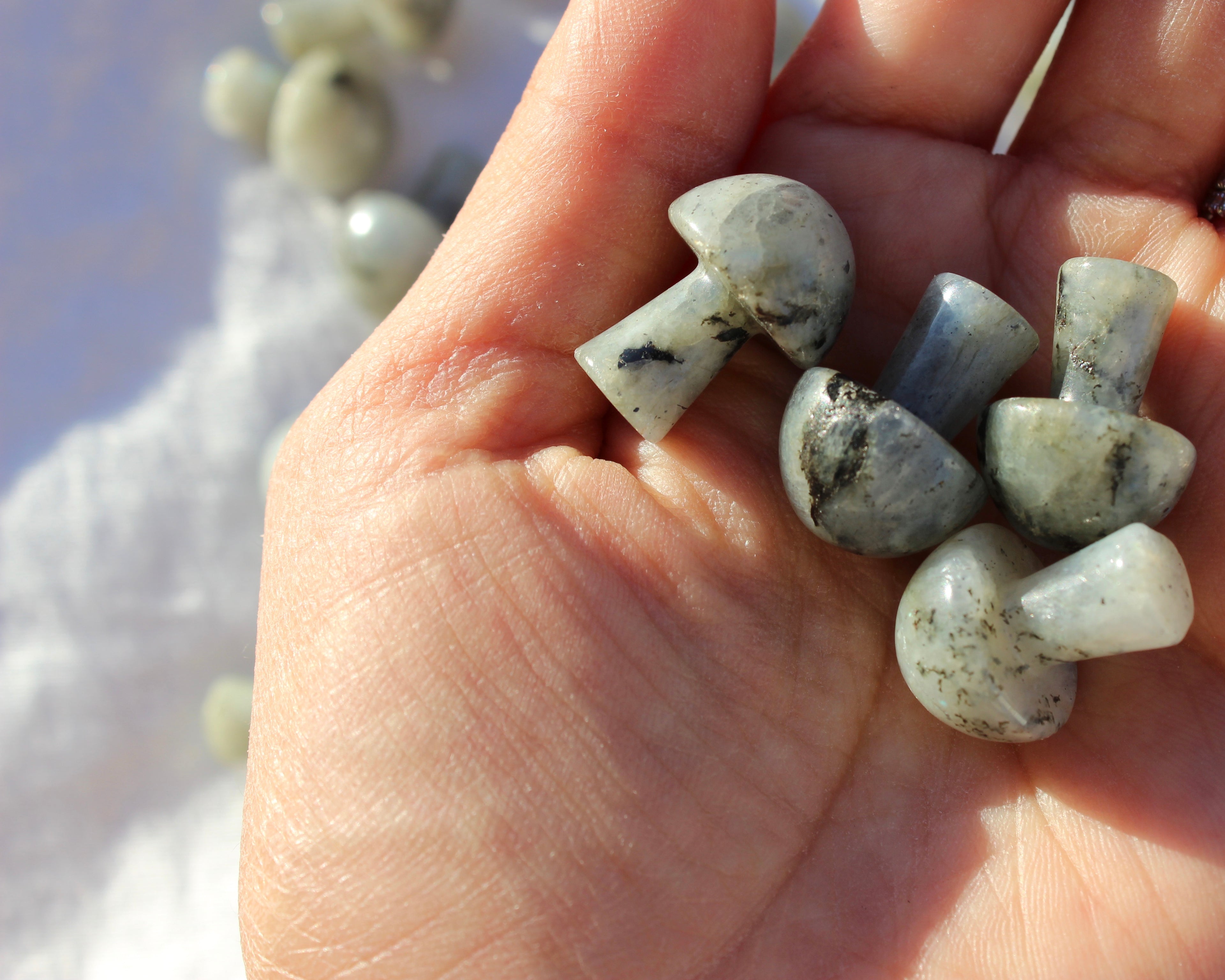 Labradorite Mushrooms, Labradorite, Crystal Mushrooms, Crystal Shop