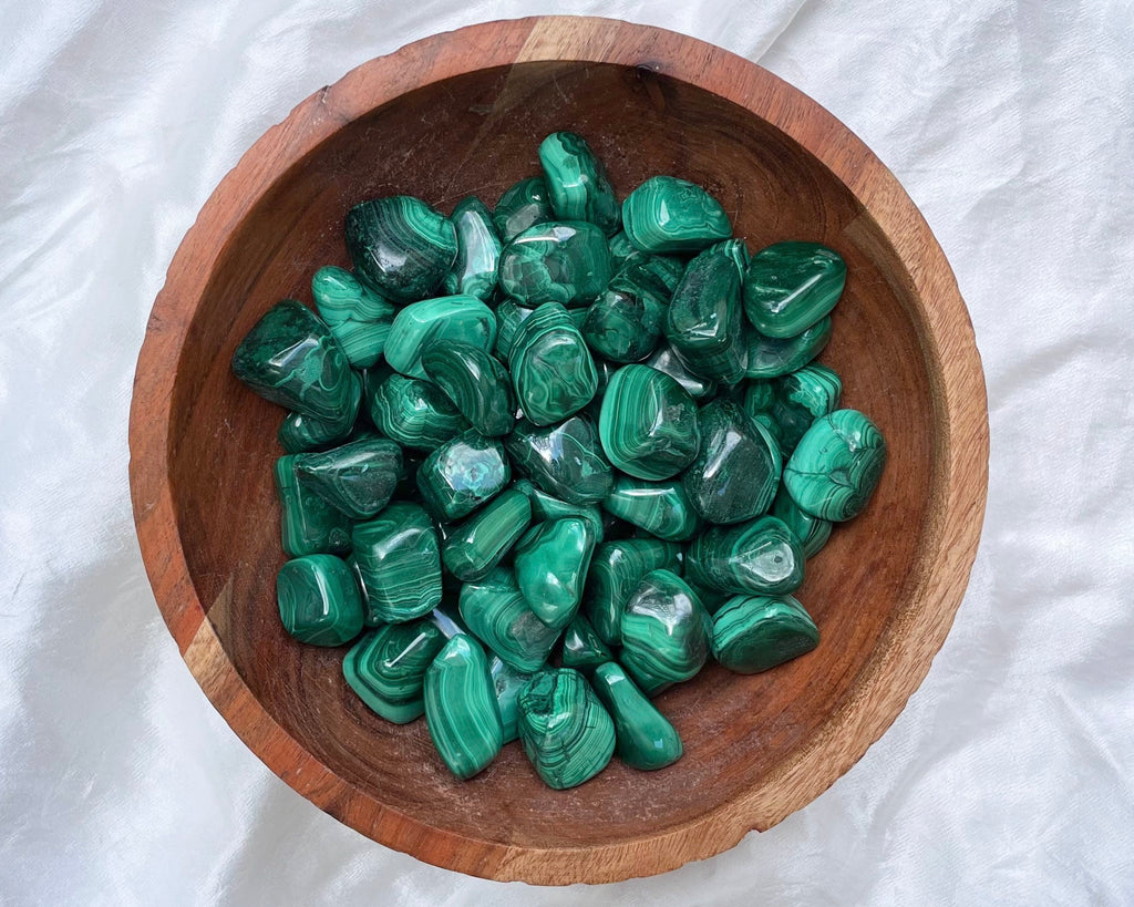 Malachite Tumbled Stones
