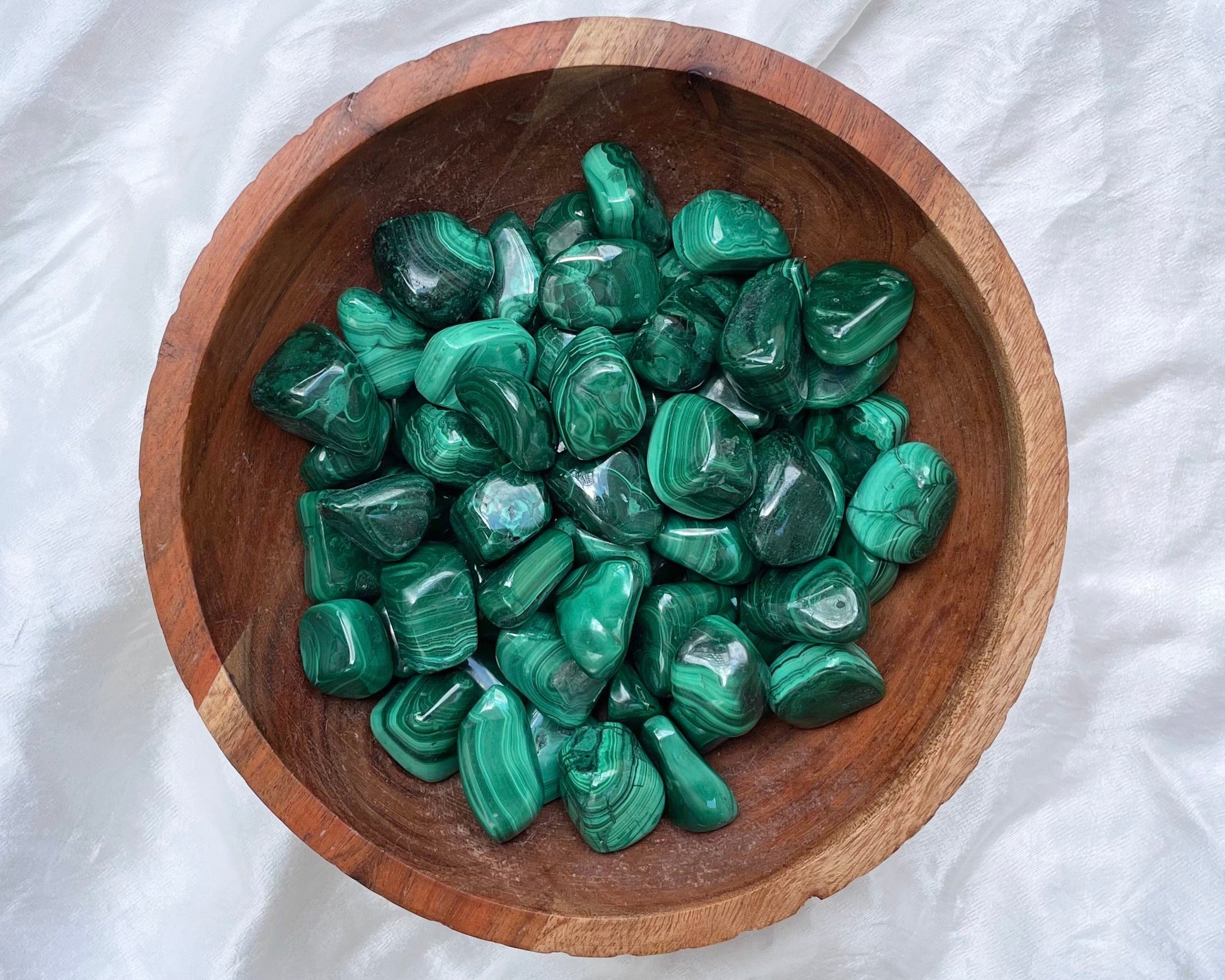 Malachite Tumbled Stones