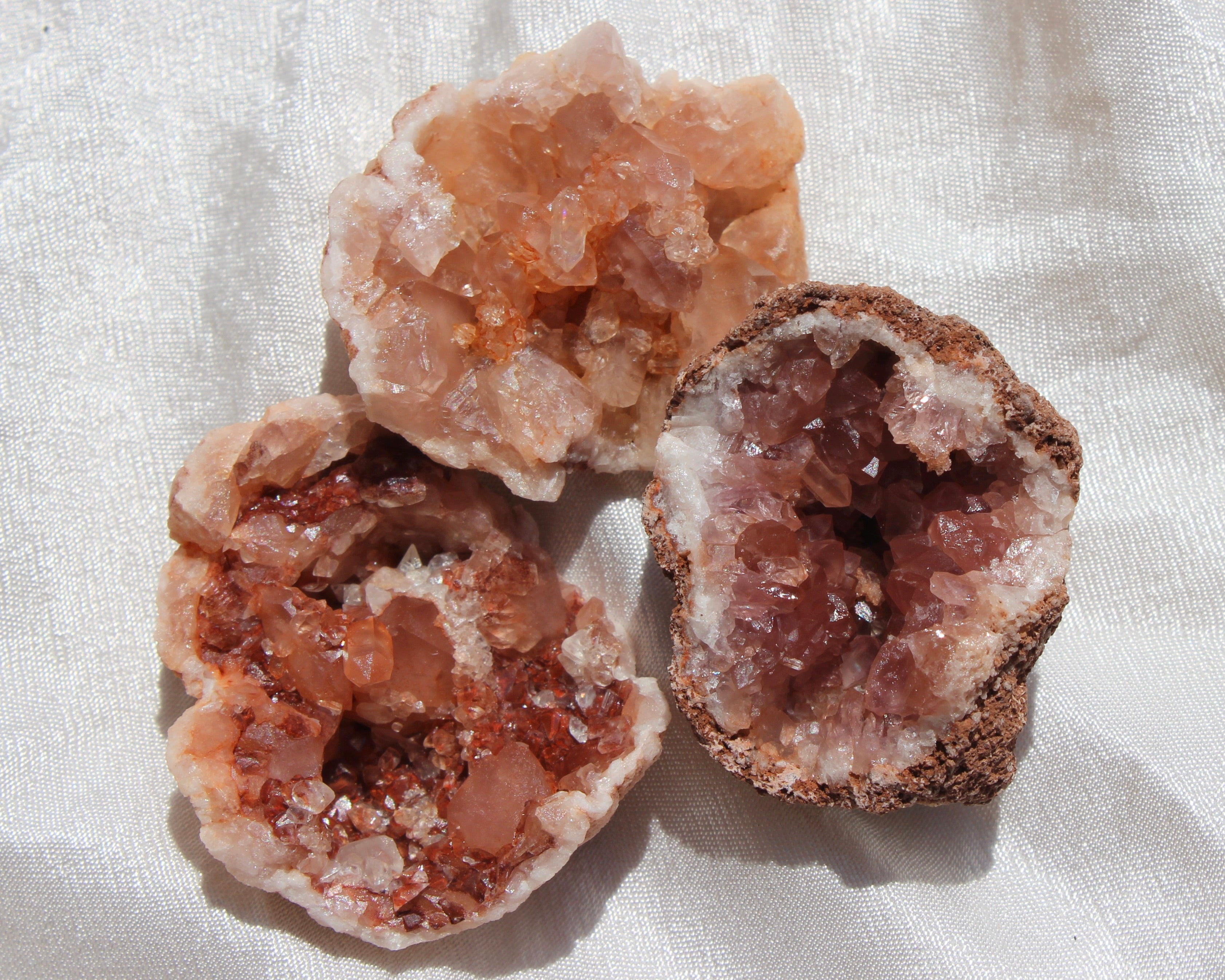Pink Amethyst Geodes