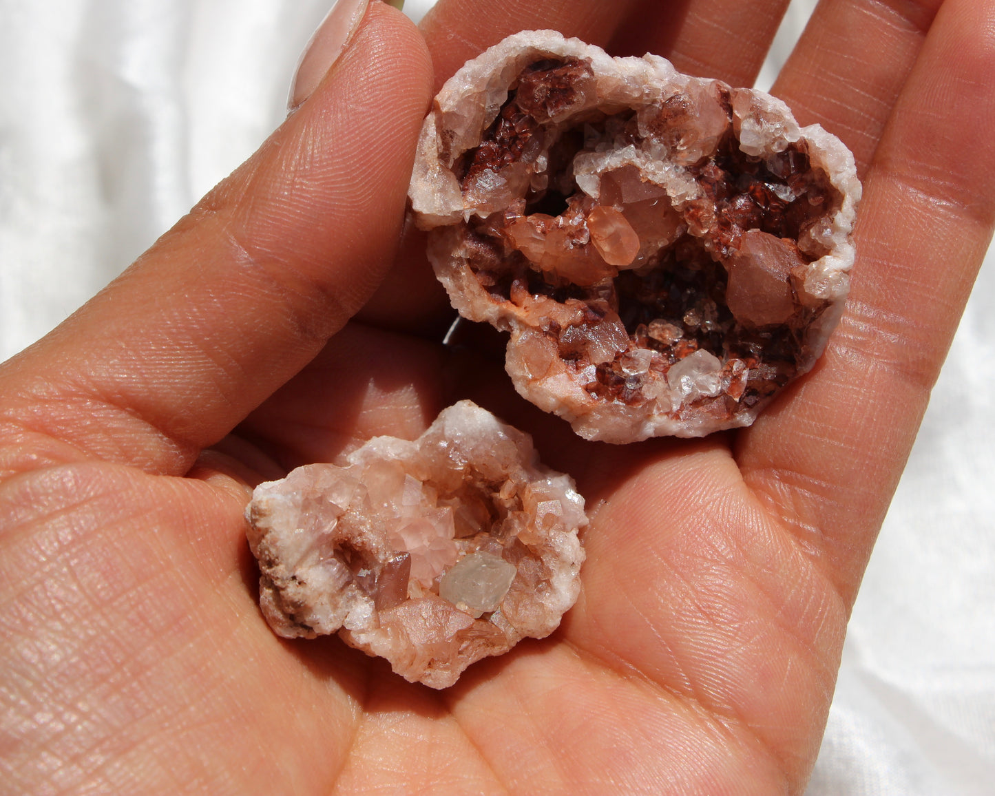 Pink Amethyst Geodes