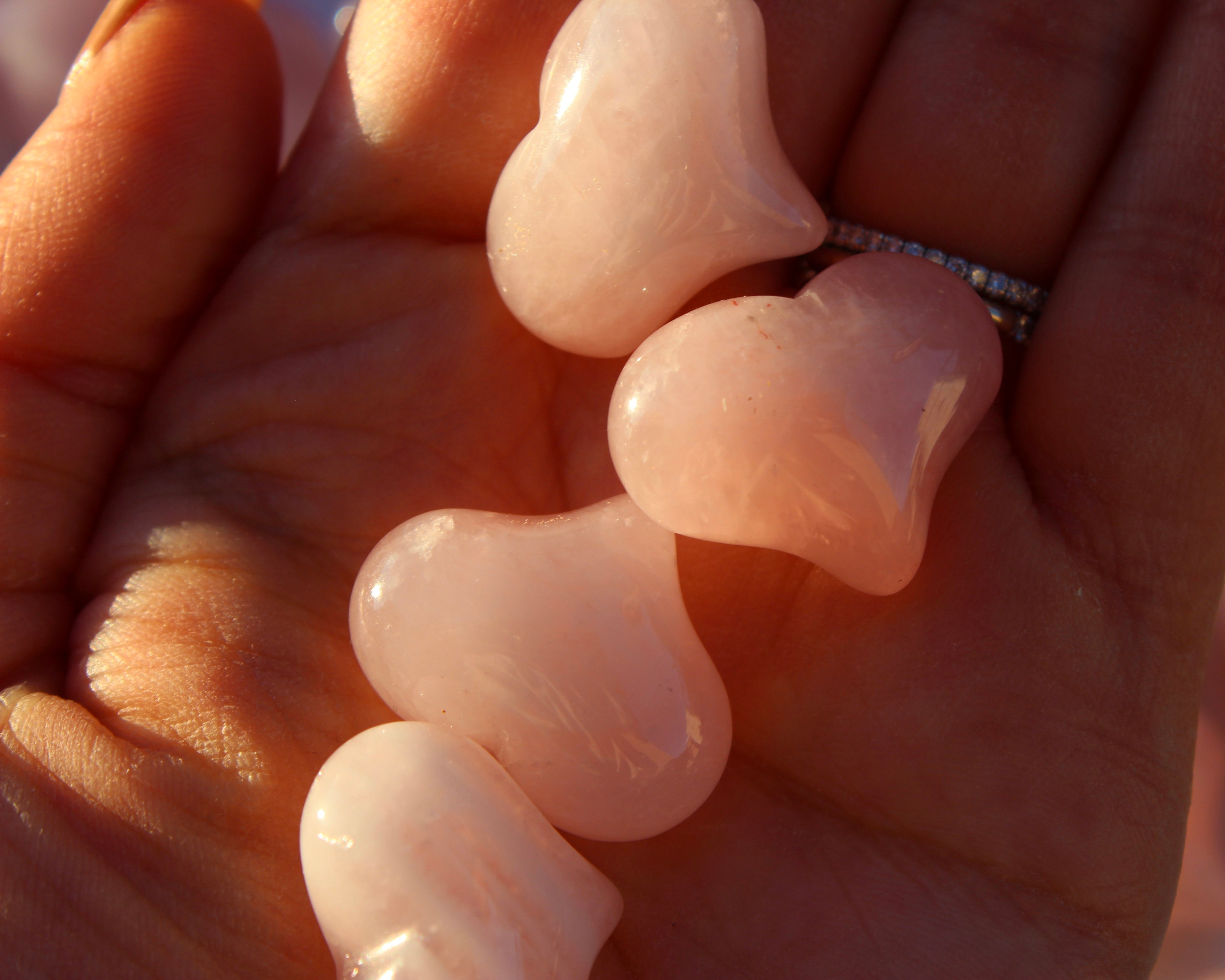Rose Quartz Hearts