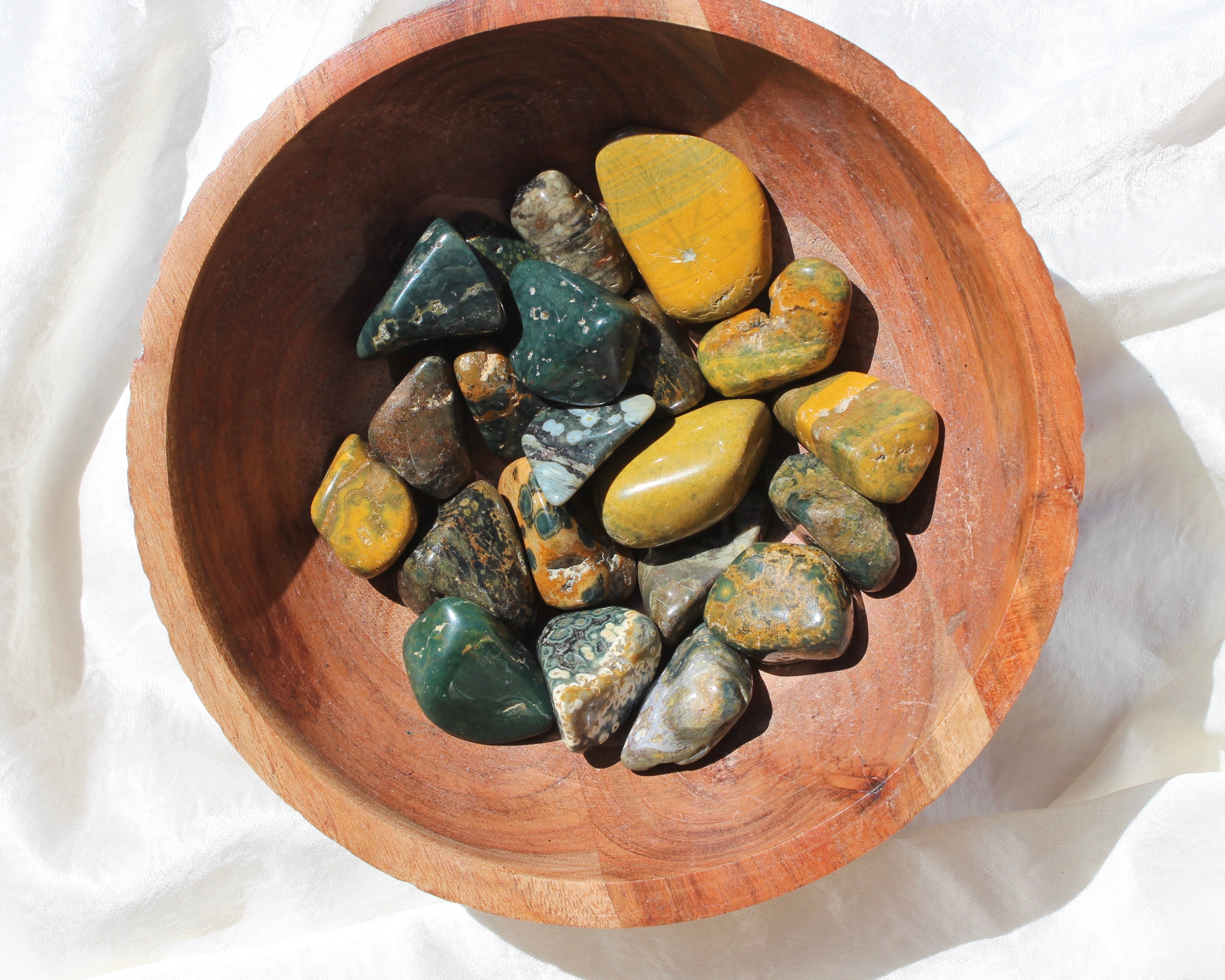 Sea Jasper Tumbled, Sea Jasper benefits, benefits of sea jasper