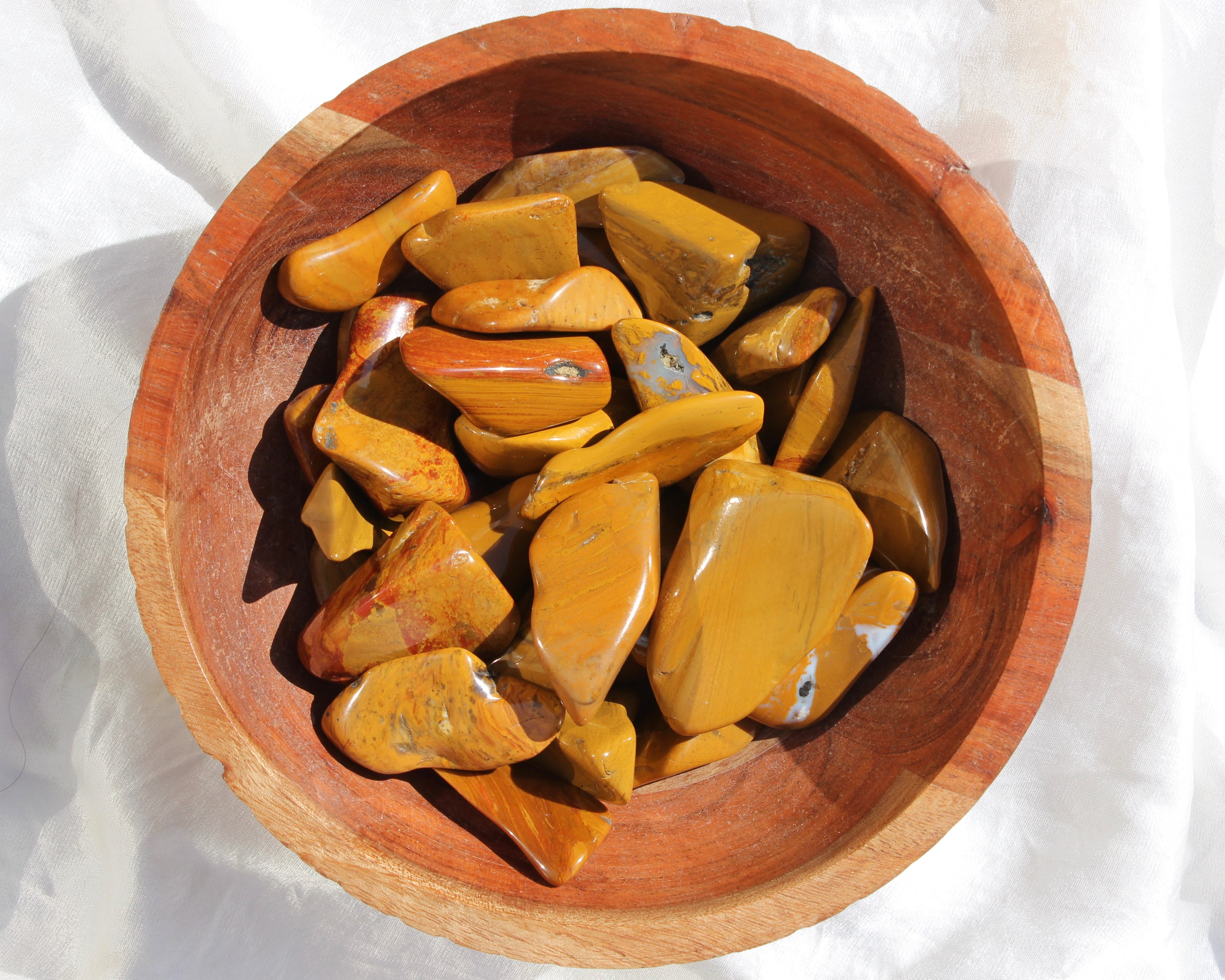 Yellow Jasper Tumbled Stones