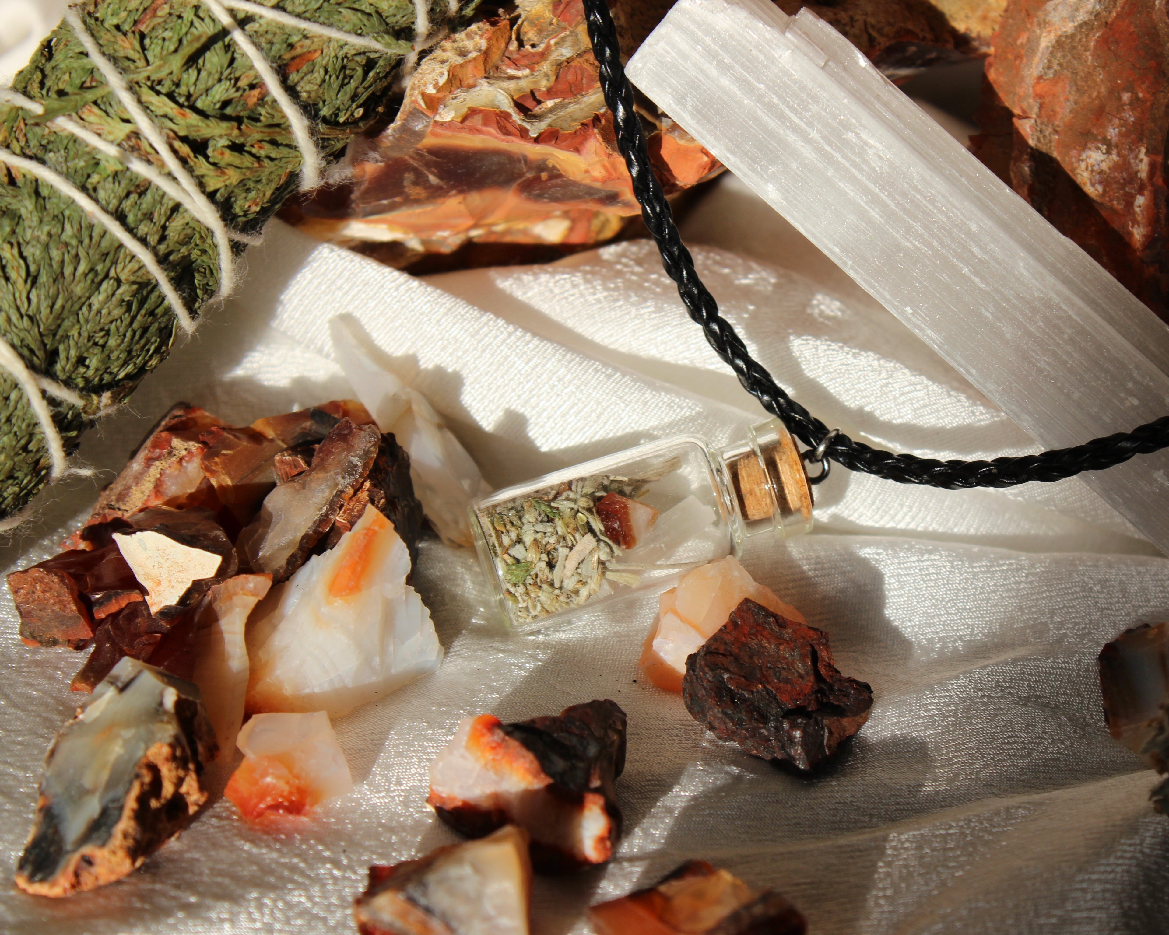 Carnelian Attraction and Confidence Necklace