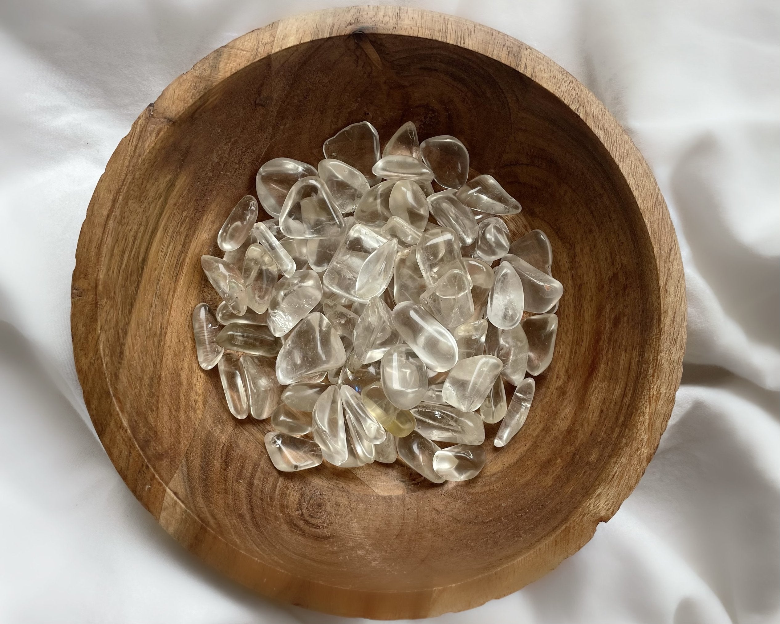 Crystal Quartz Tumbled Stones "AAA” Grade 18-25mm