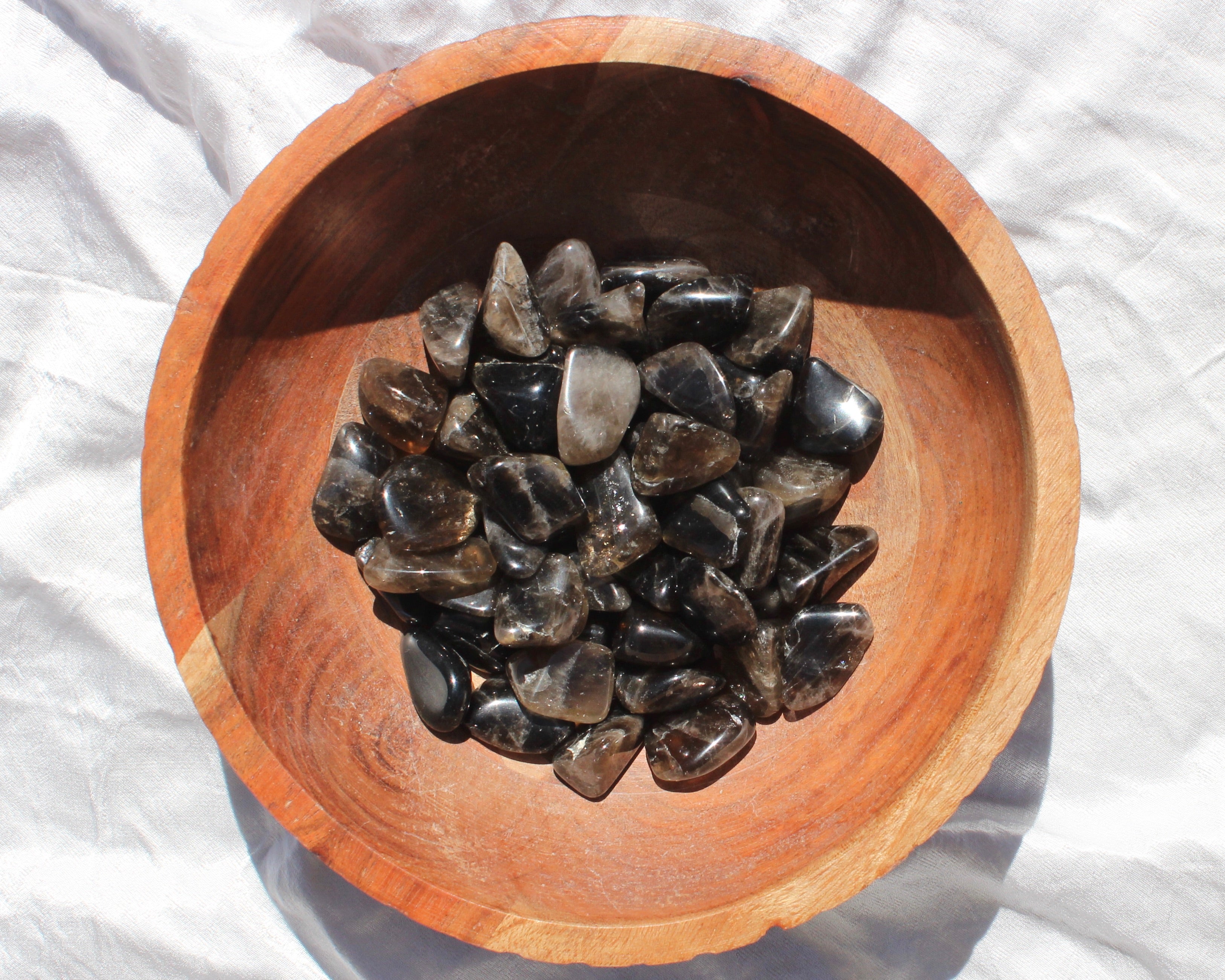 Smoky Quartz, Smoky Quartz Tumbled Stones, Smoky Quartz 20-33mm