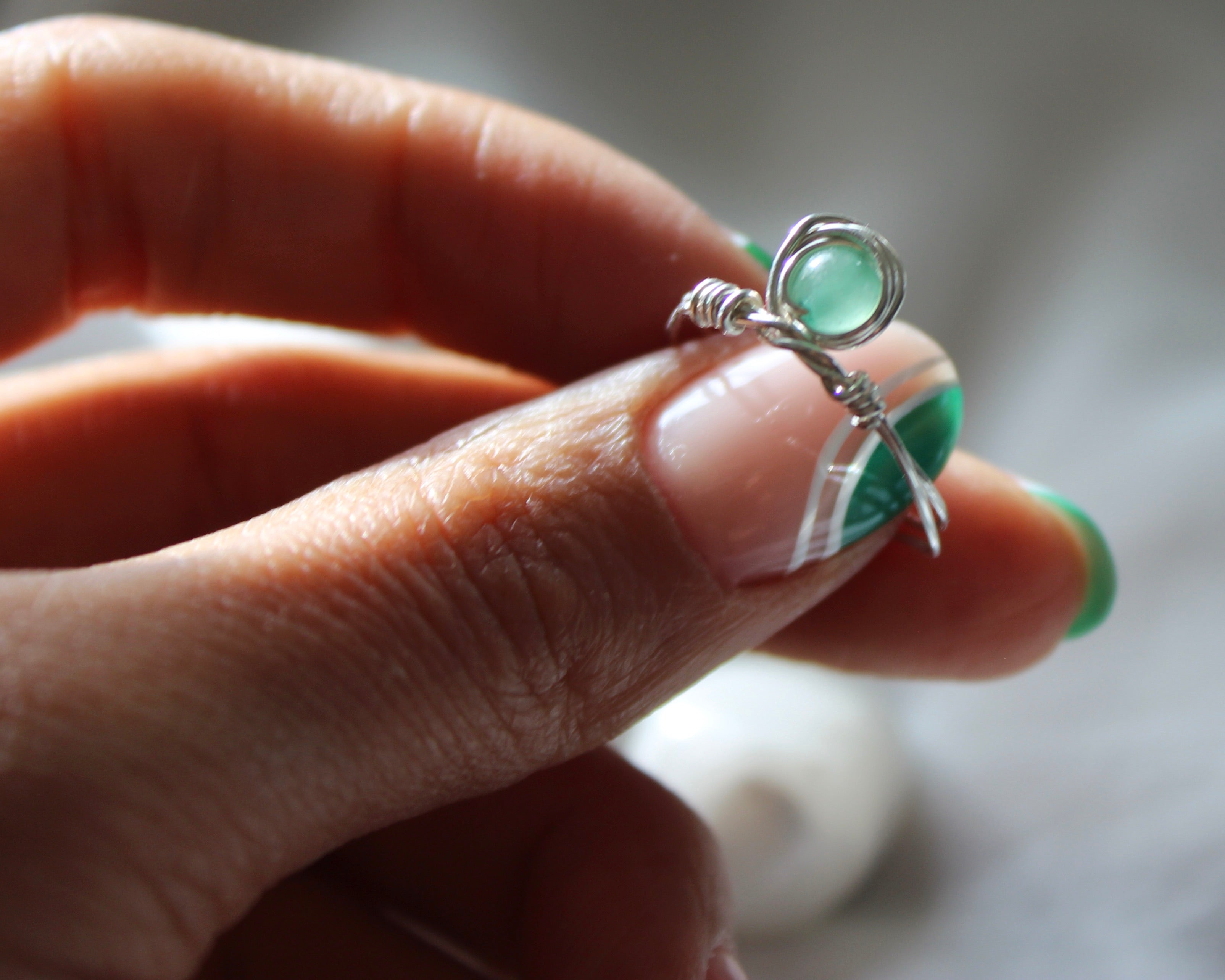 Raw healing stone rings wire wrapped - Adjustable gold ring